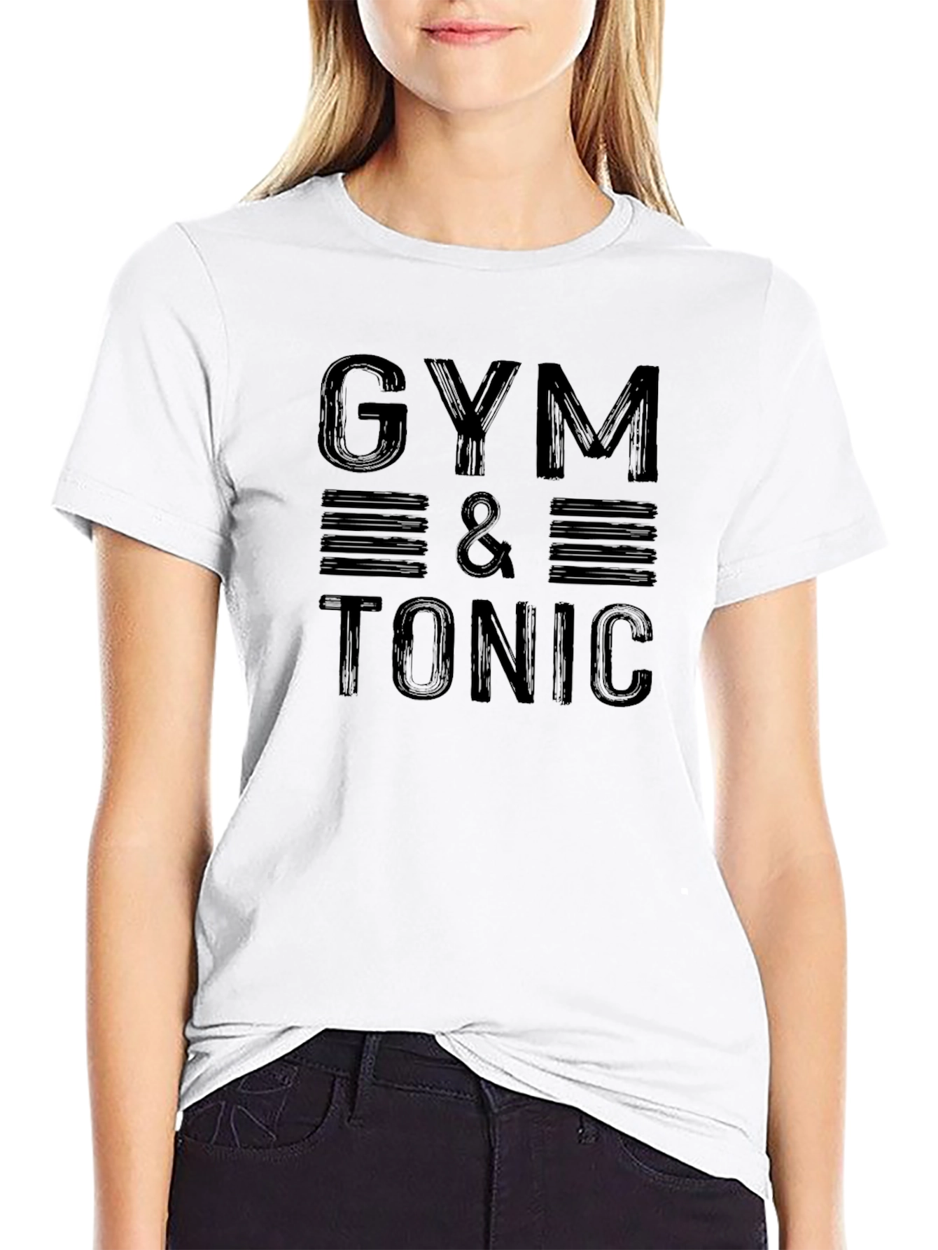 Gym & Tonic Mens Black Graphic T-Shirt