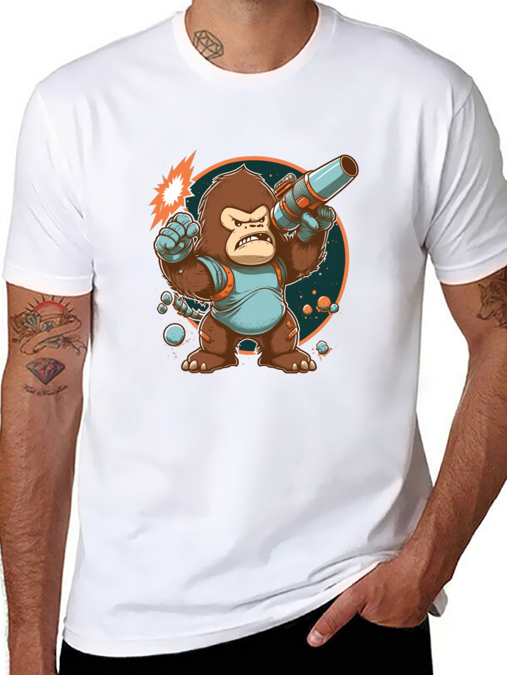 Space Gorilla Graphic T-Shirt
