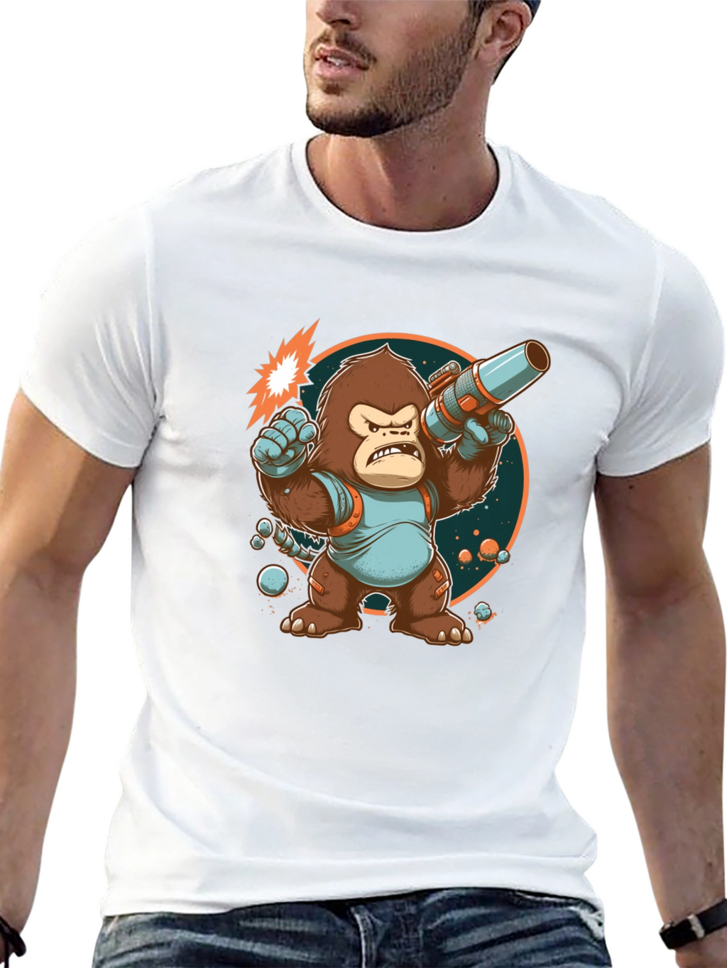 Space Gorilla Graphic T-Shirt