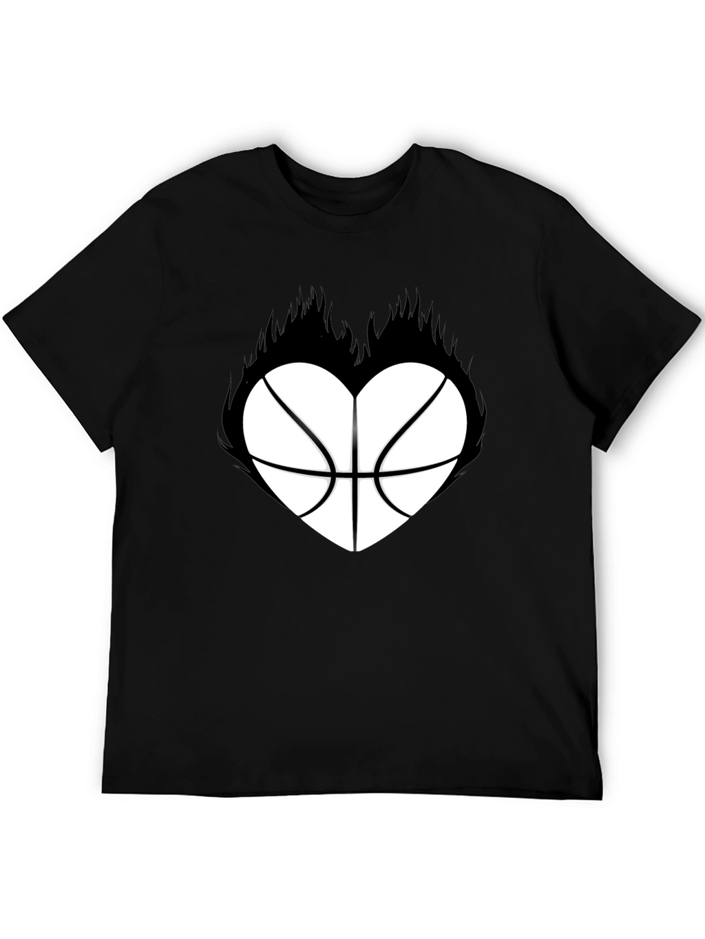 Basketball Heart Graphic T-Shirt