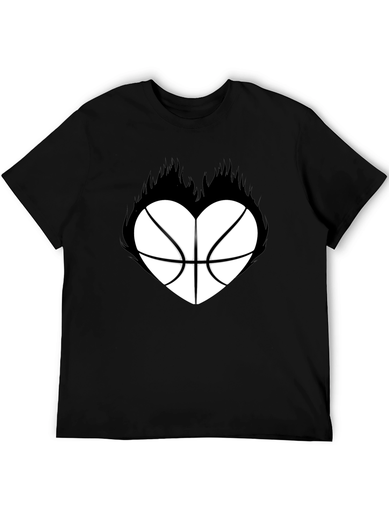 Basketball Heart Graphic T-Shirt