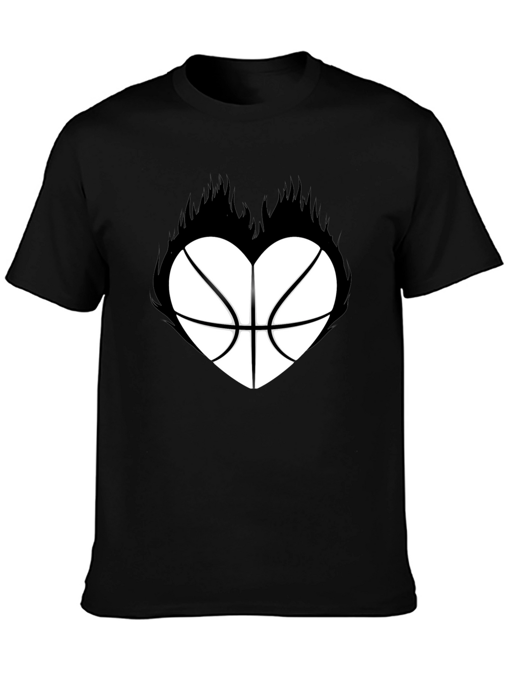 Basketball Heart Graphic T-Shirt