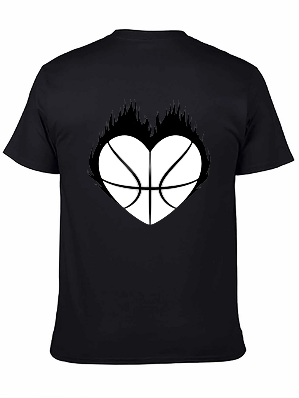Basketball Heart Graphic T-Shirt