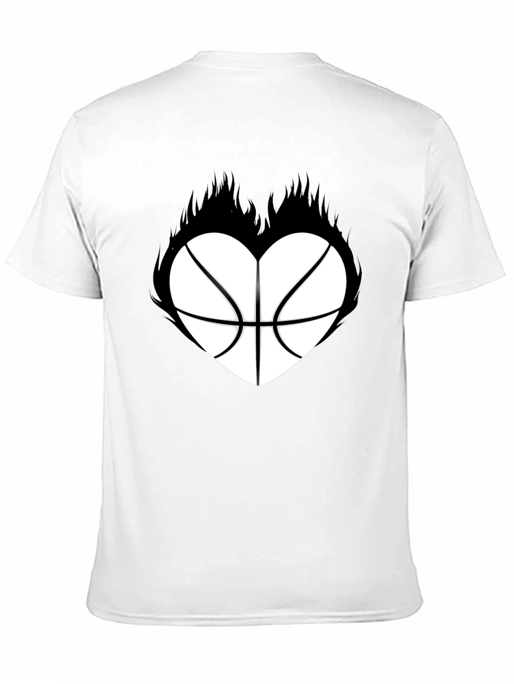 Basketball Heart Graphic T-Shirt