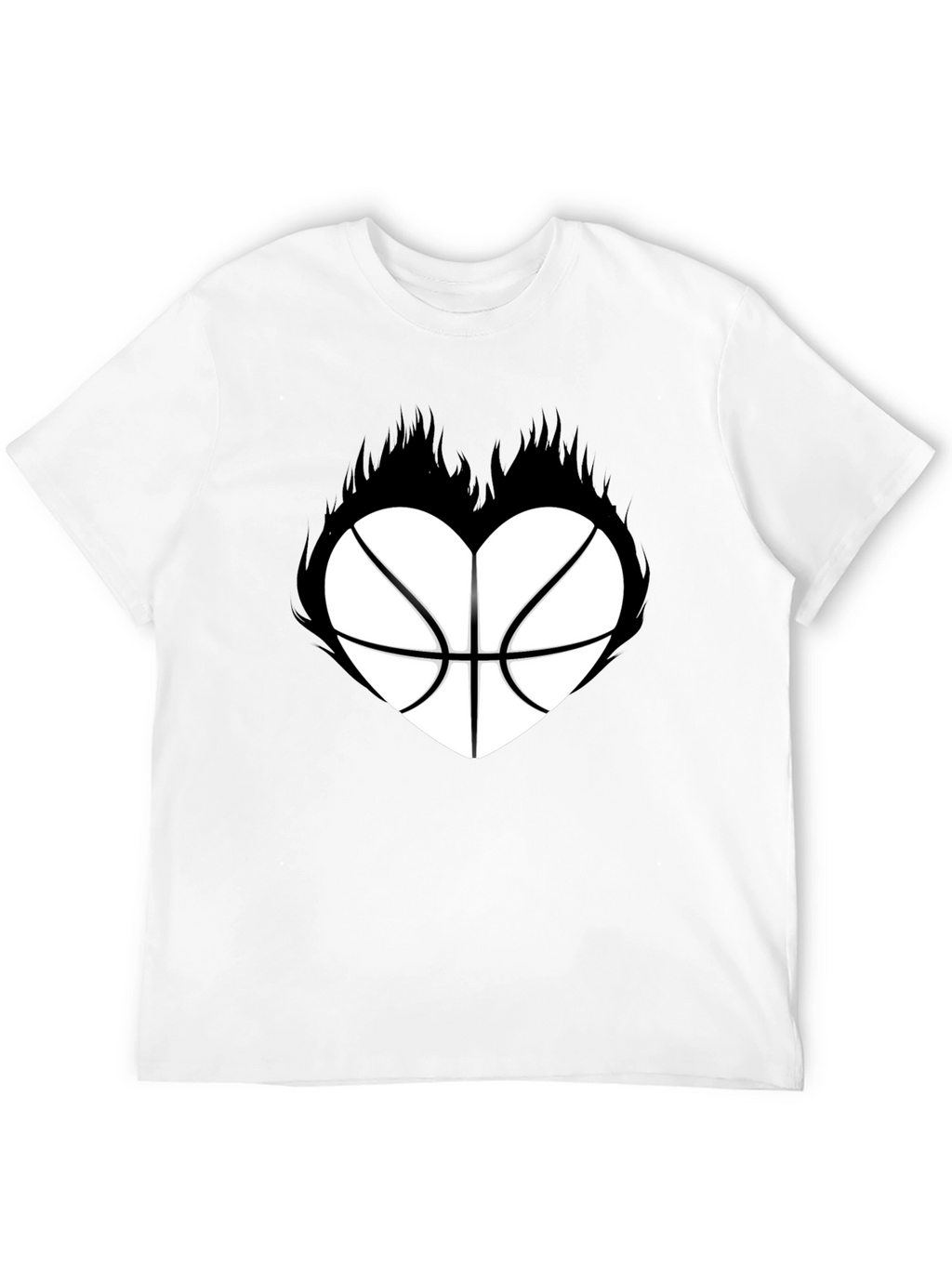 Basketball Heart Graphic T-Shirt
