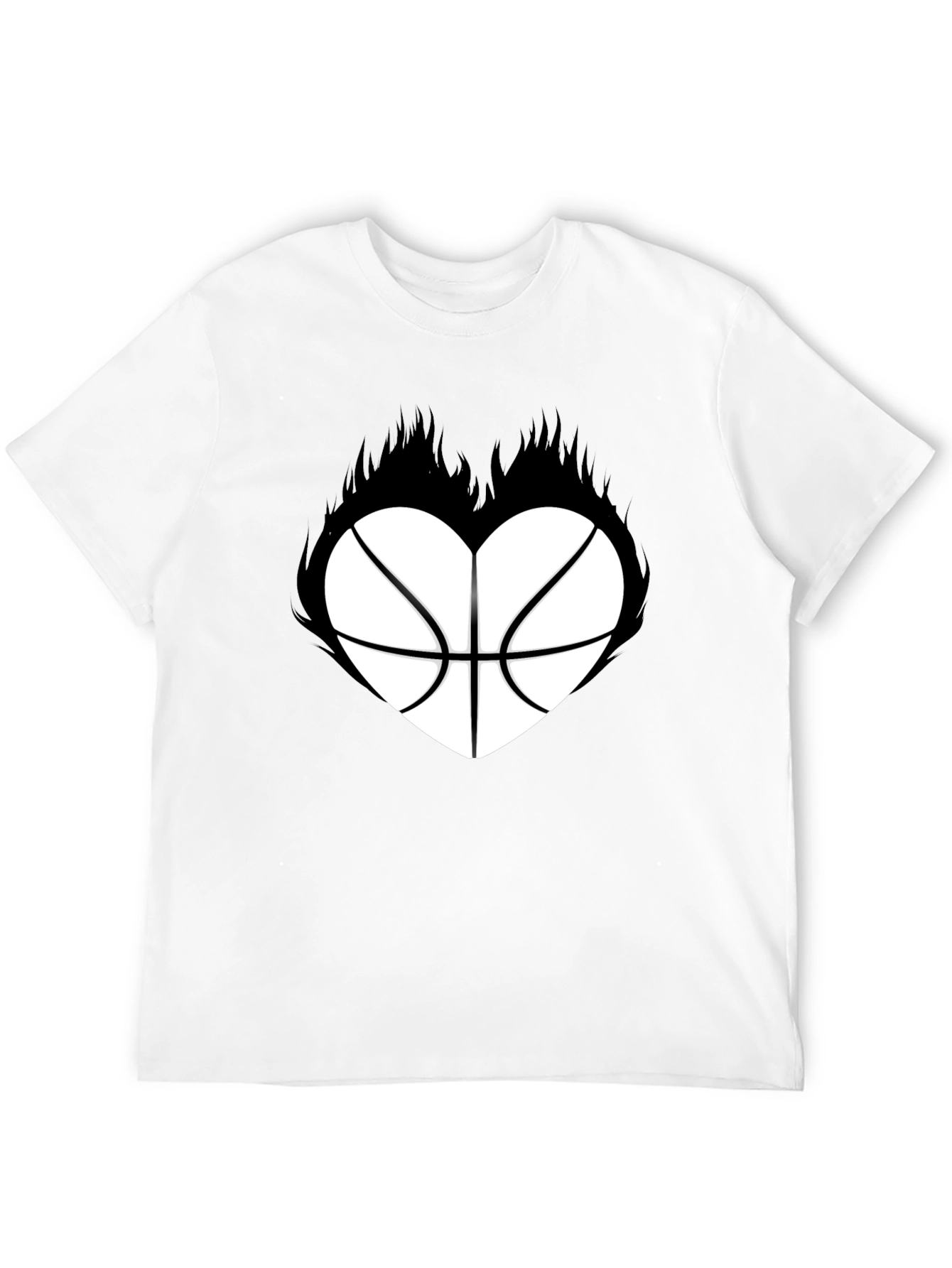 Basketball Heart Graphic T-Shirt
