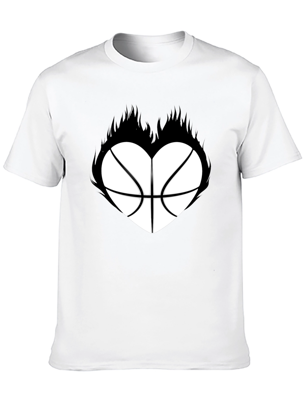 Basketball Heart Graphic T-Shirt