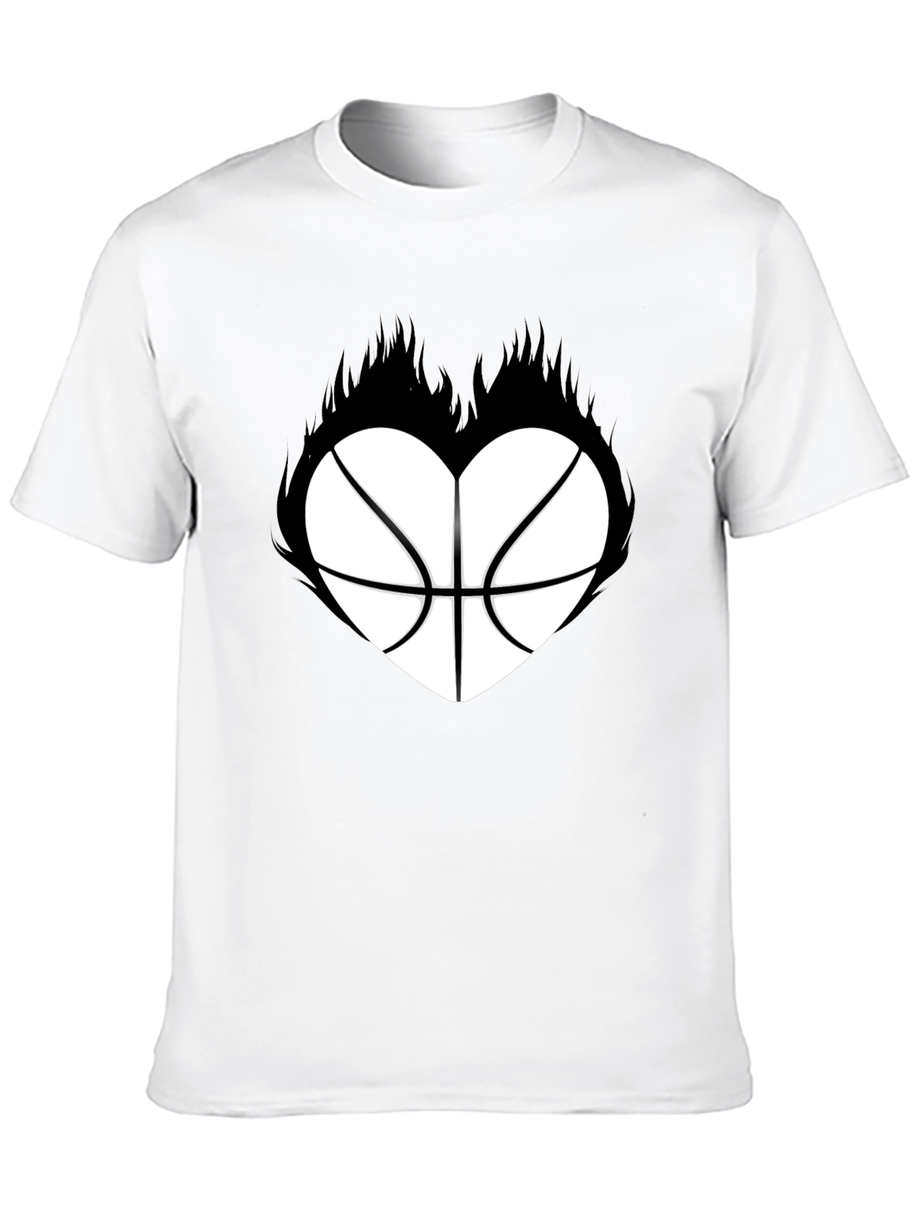 Basketball Heart Graphic T-Shirt