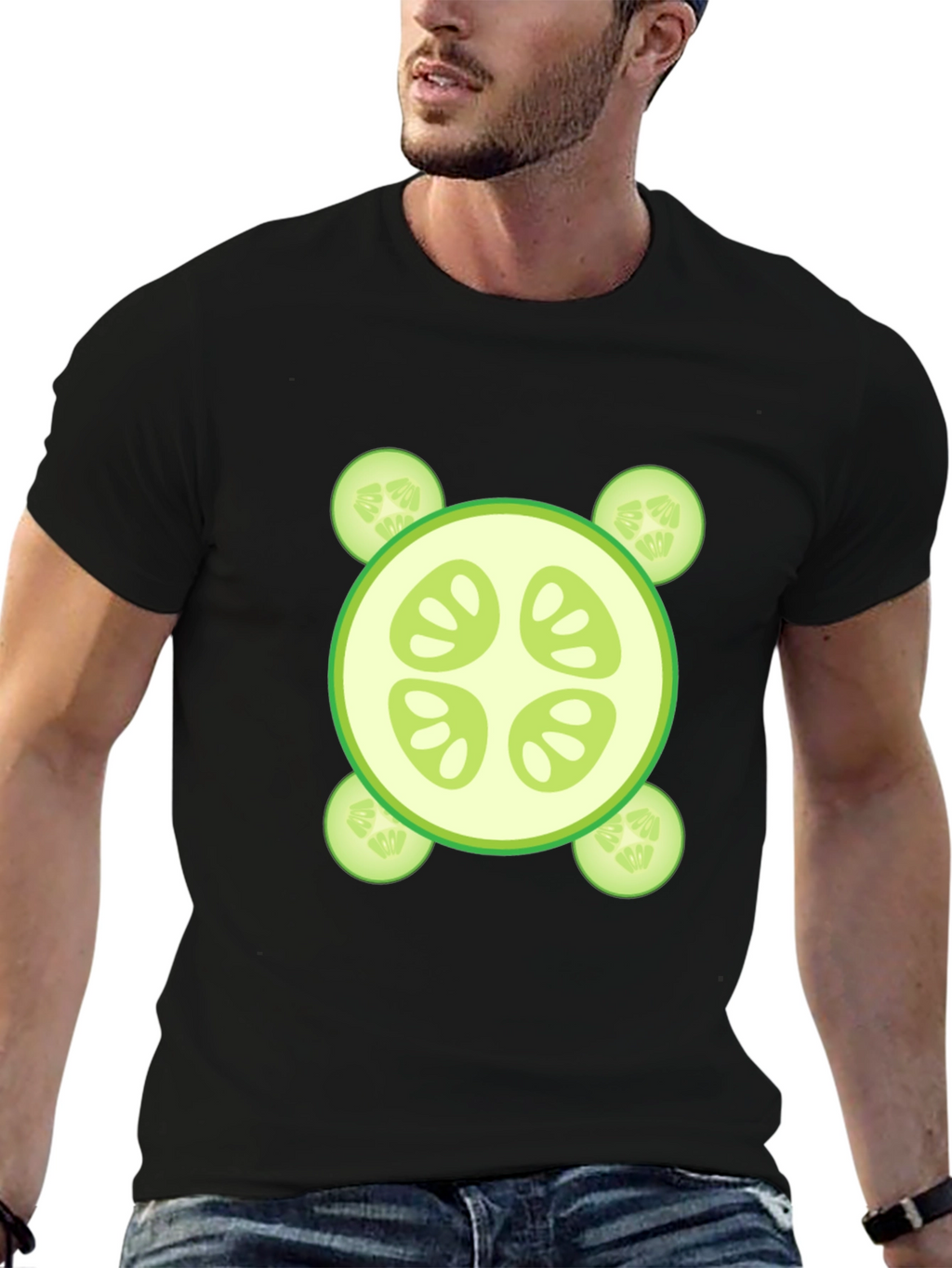 Cucumber Slice Graphic Tee - Fresh & Fun Design