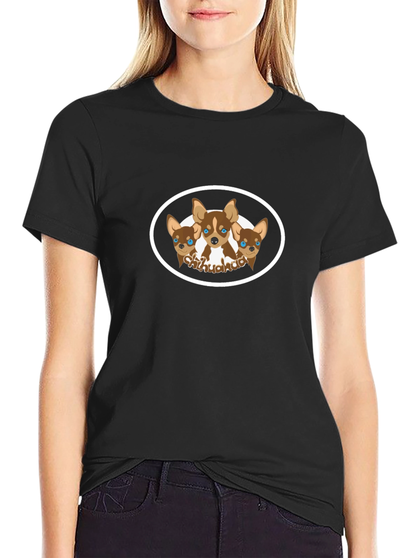 Chihuahua Dog Lover Black T-Shirt