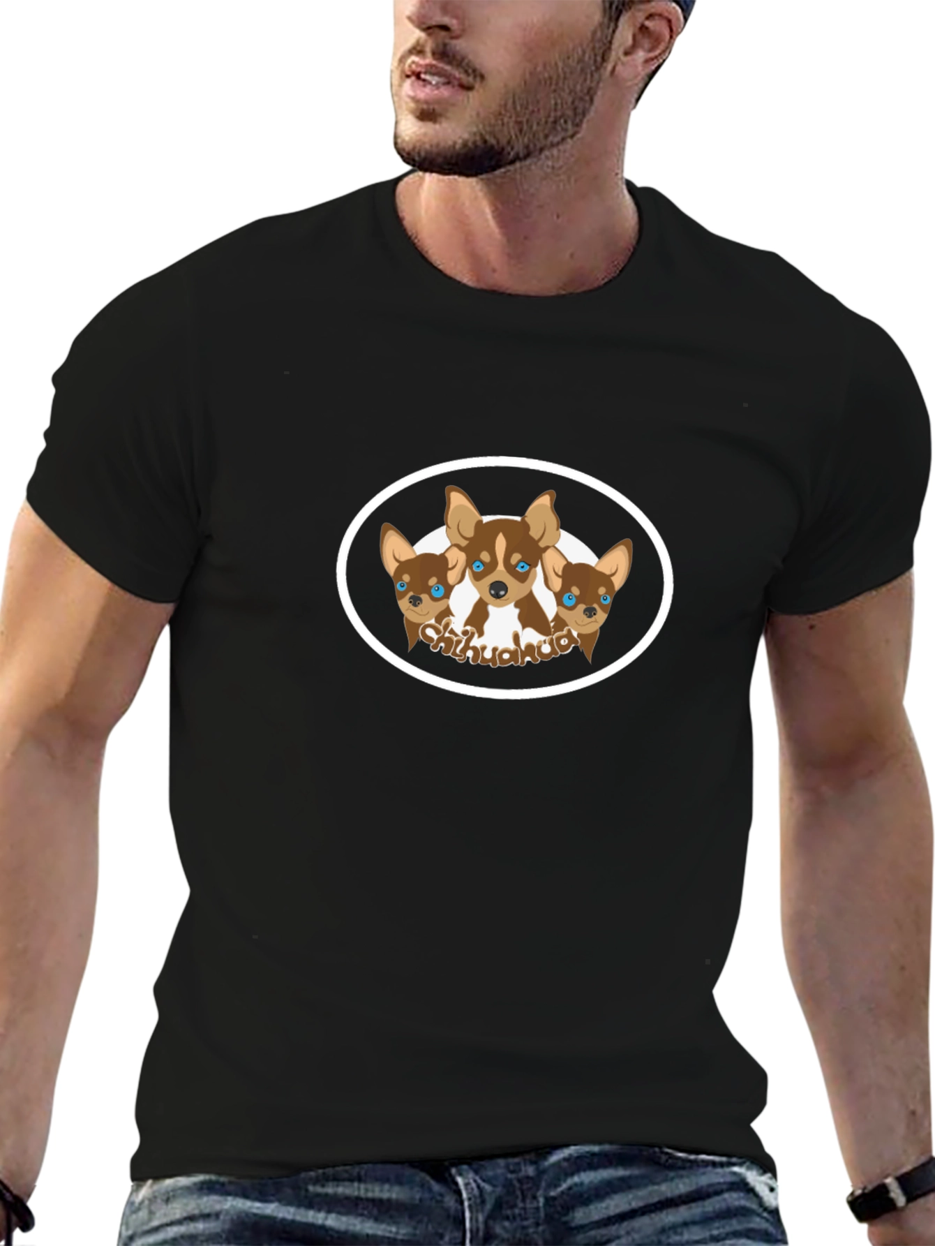 Chihuahua Dog Lover Black T-Shirt