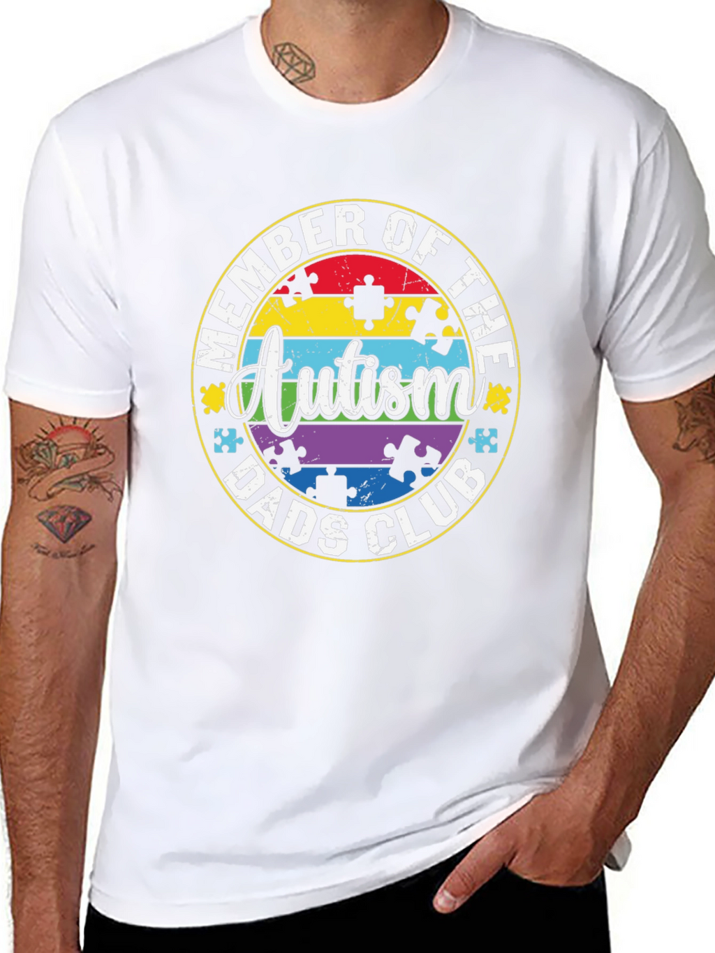 Autism Dads Club Member T-Shirt