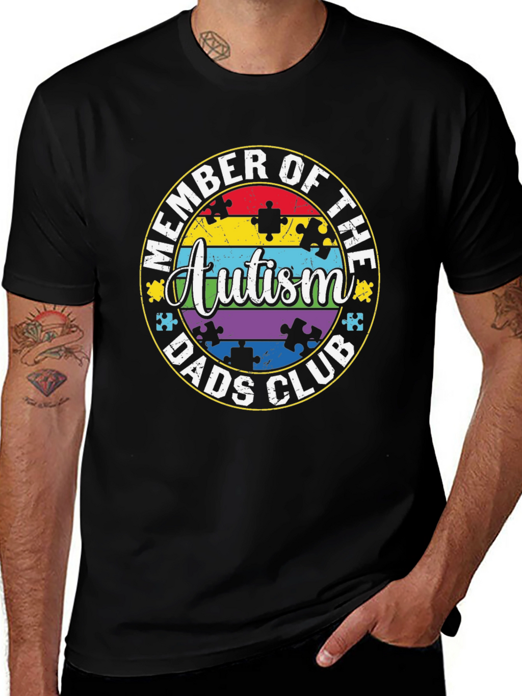 Autism Dads Club Member T-Shirt
