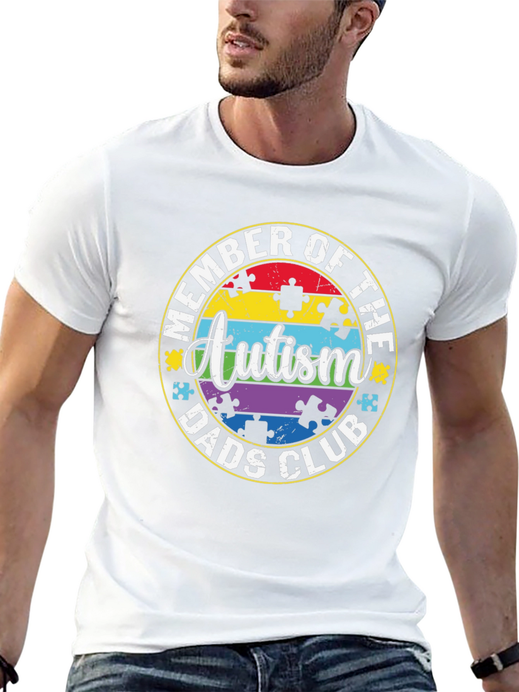 Autism Dads Club Member T-Shirt