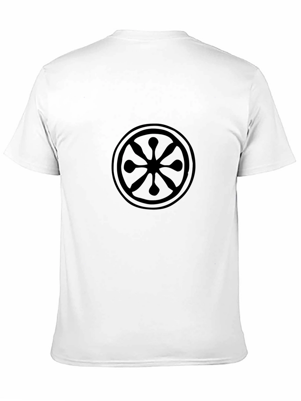 Mens Black Graphic Tee - Circle Design
