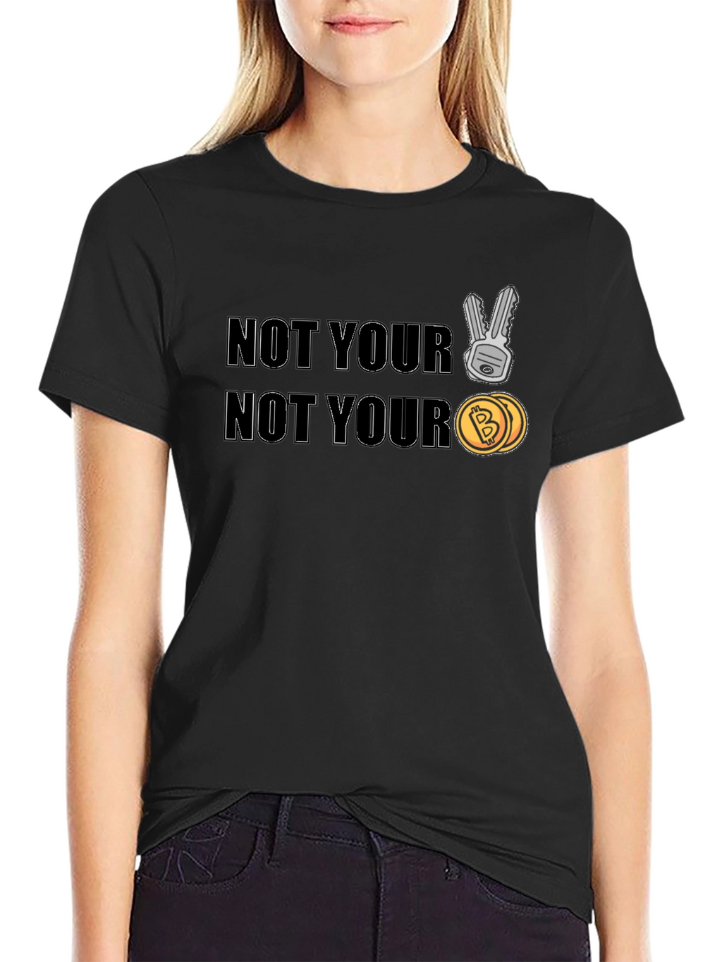 Not Your Keys Not Your Coins Crypto T-Shirt