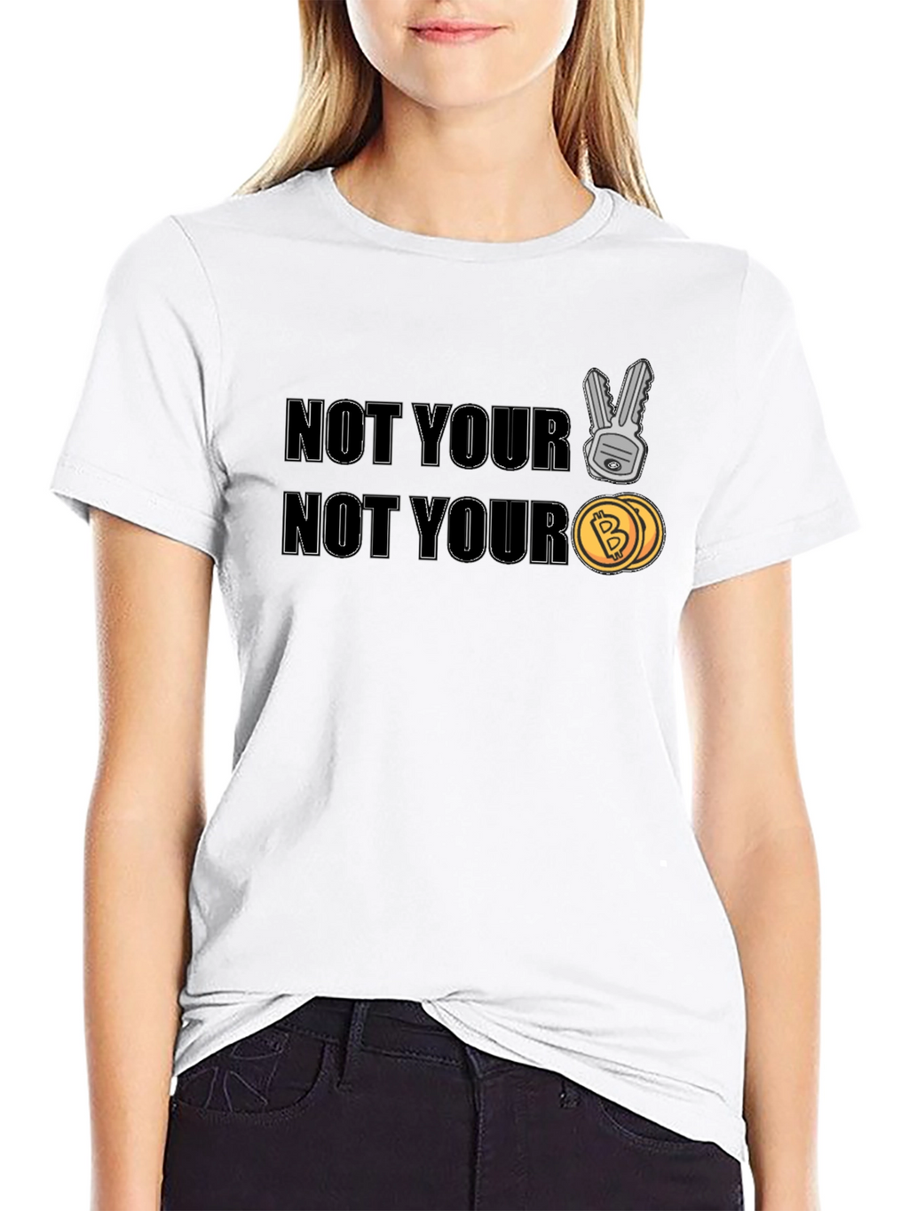 Not Your Keys Not Your Coins Crypto T-Shirt