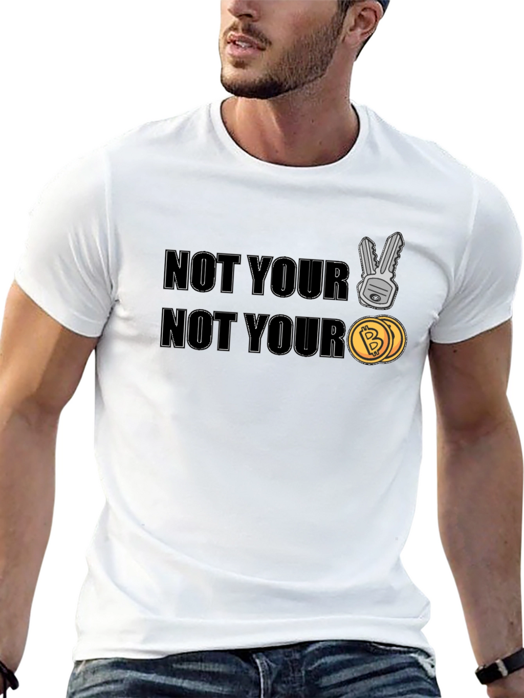 Not Your Keys Not Your Coins Crypto T-Shirt