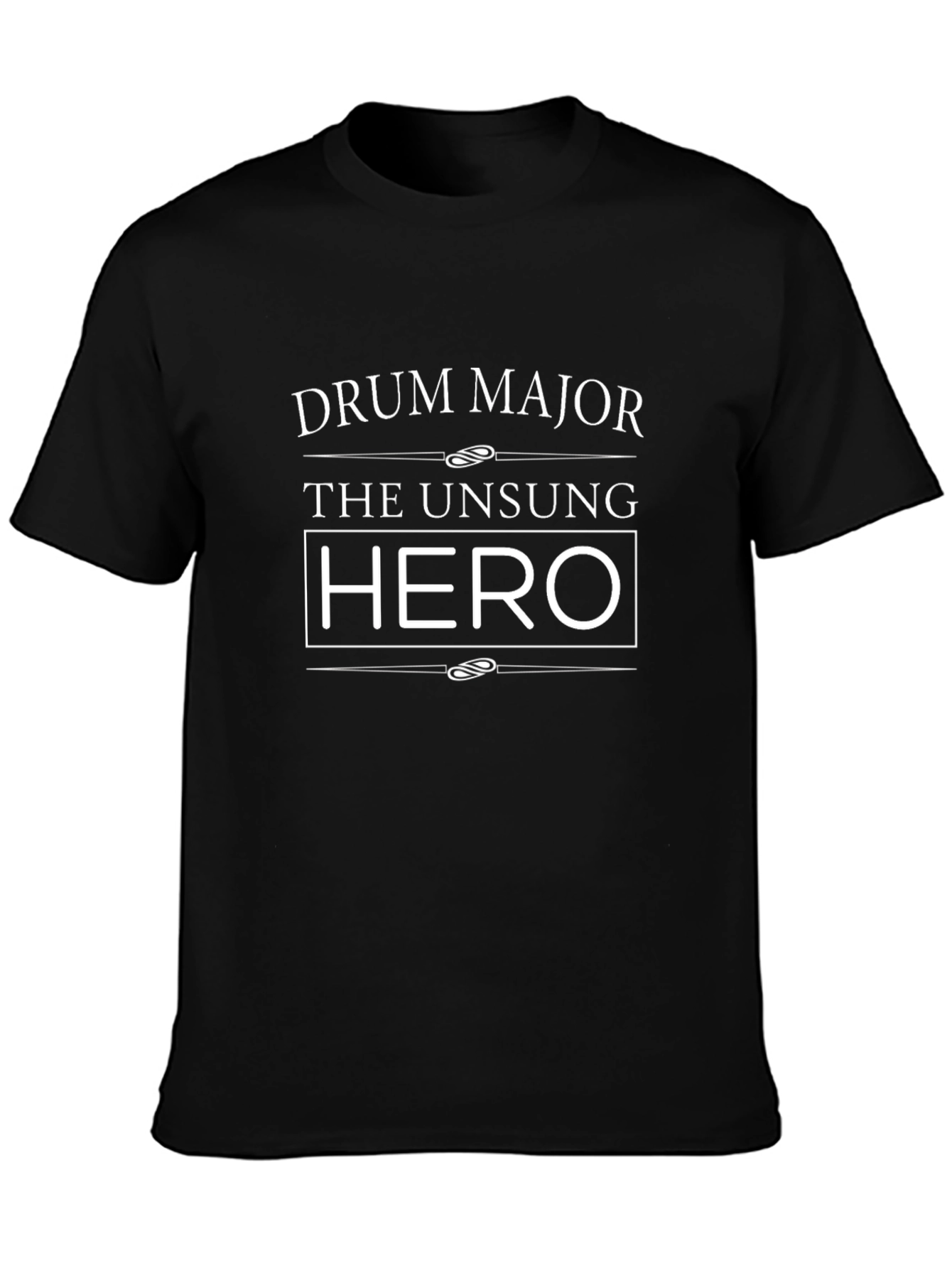 Drum Major Hero Graphic Tee - Unisex Black T-Shirt