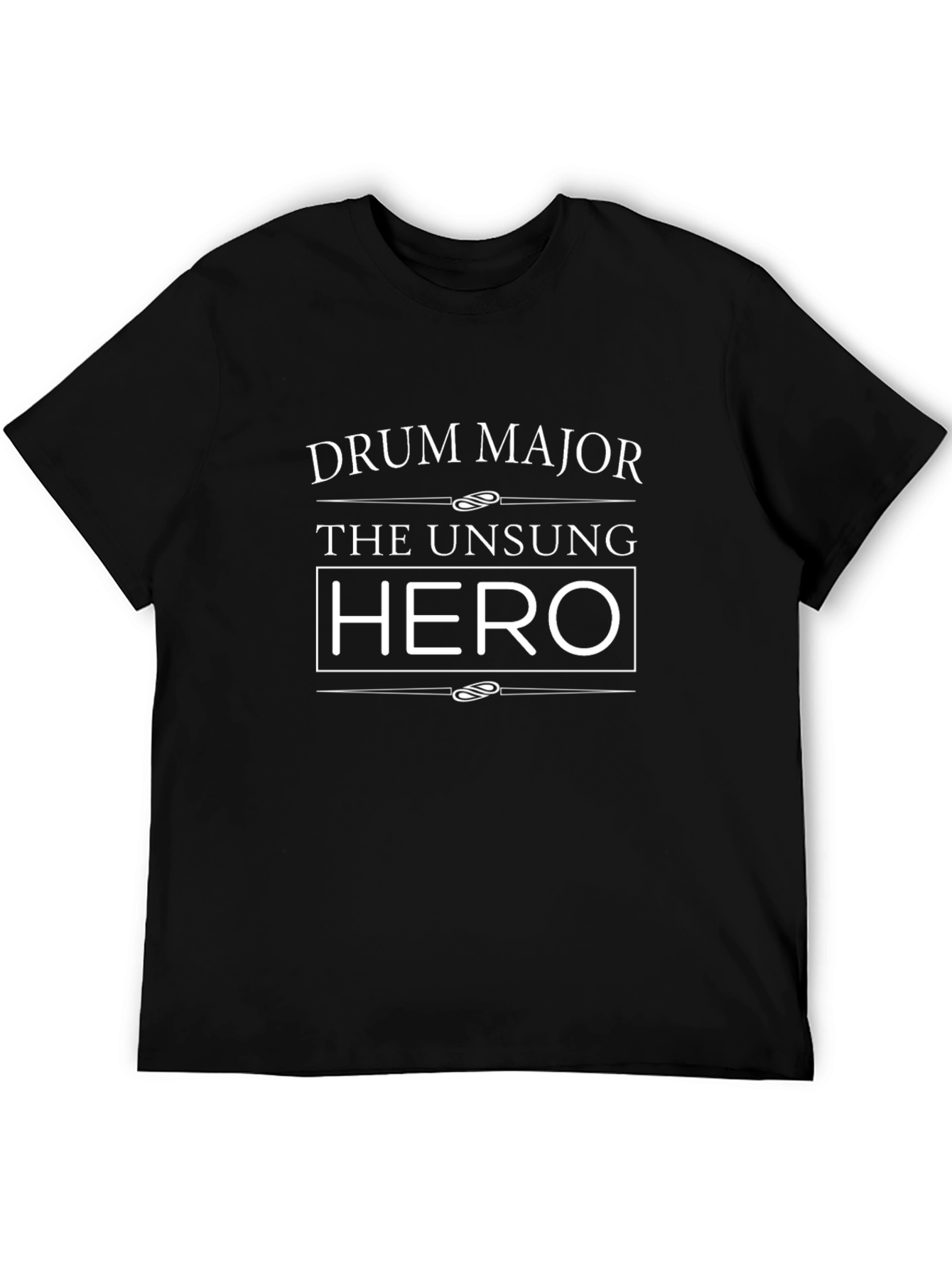 Drum Major Hero Graphic Tee - Unisex Black T-Shirt