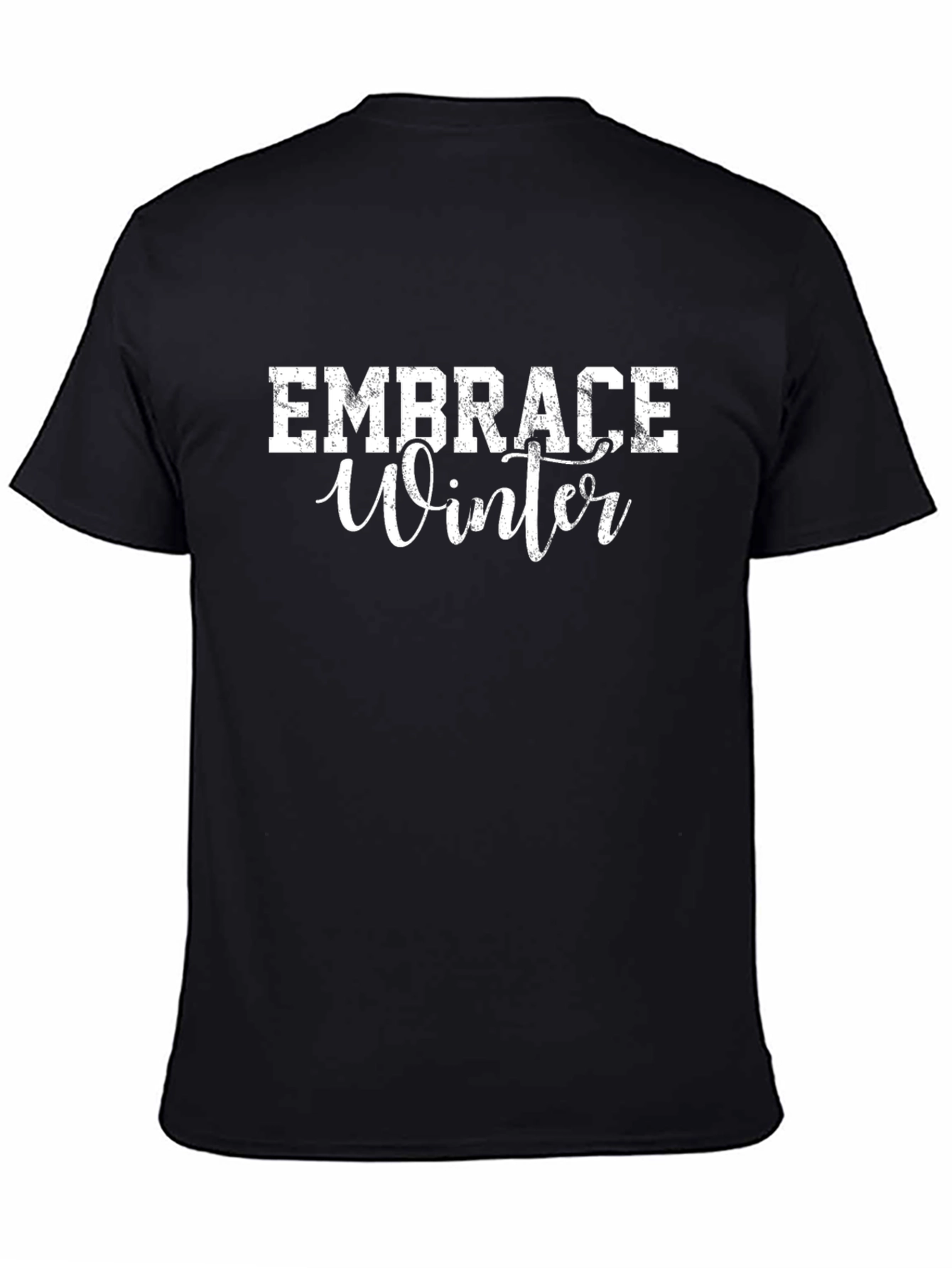 Embrace Winter Black T-Shirt