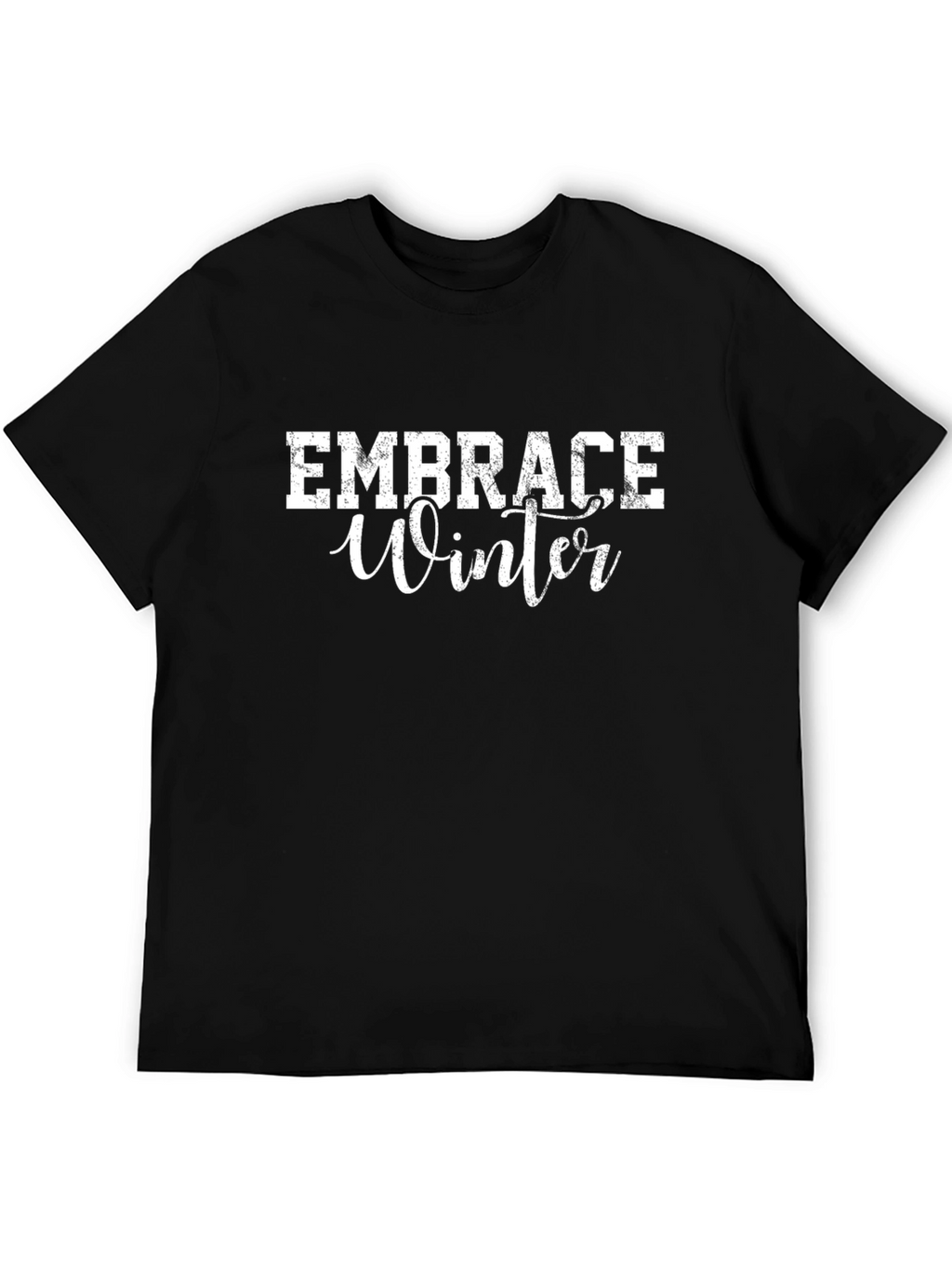 Embrace Winter Black T-Shirt
