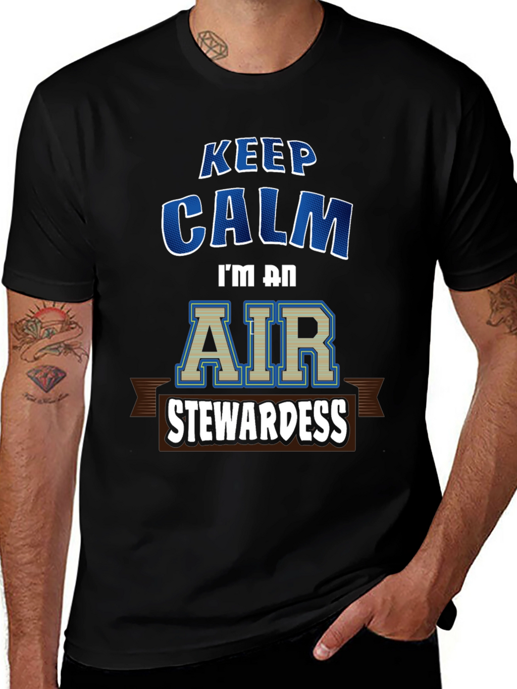 Keep Calm Air Stewardess T-Shirt