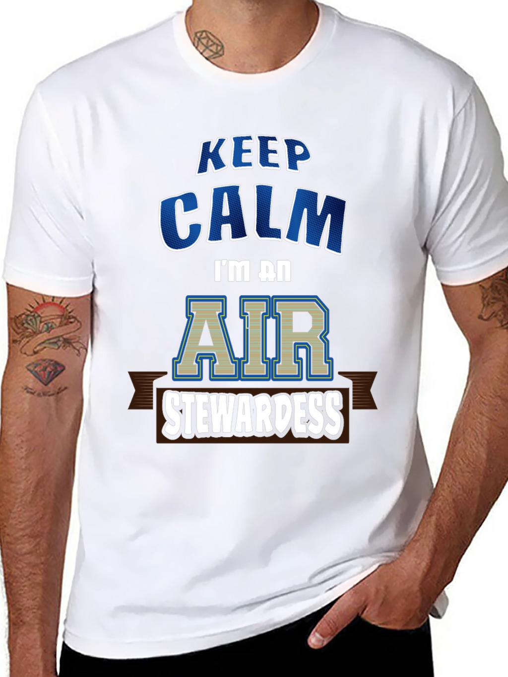 Keep Calm Air Stewardess T-Shirt