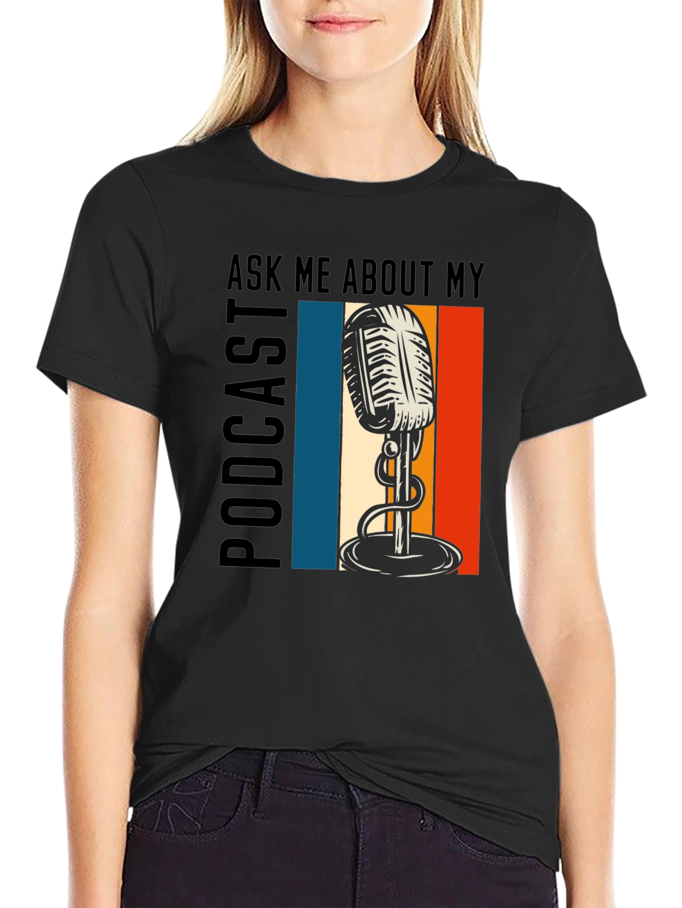 Ask Me About My Podcast Graphic Tee