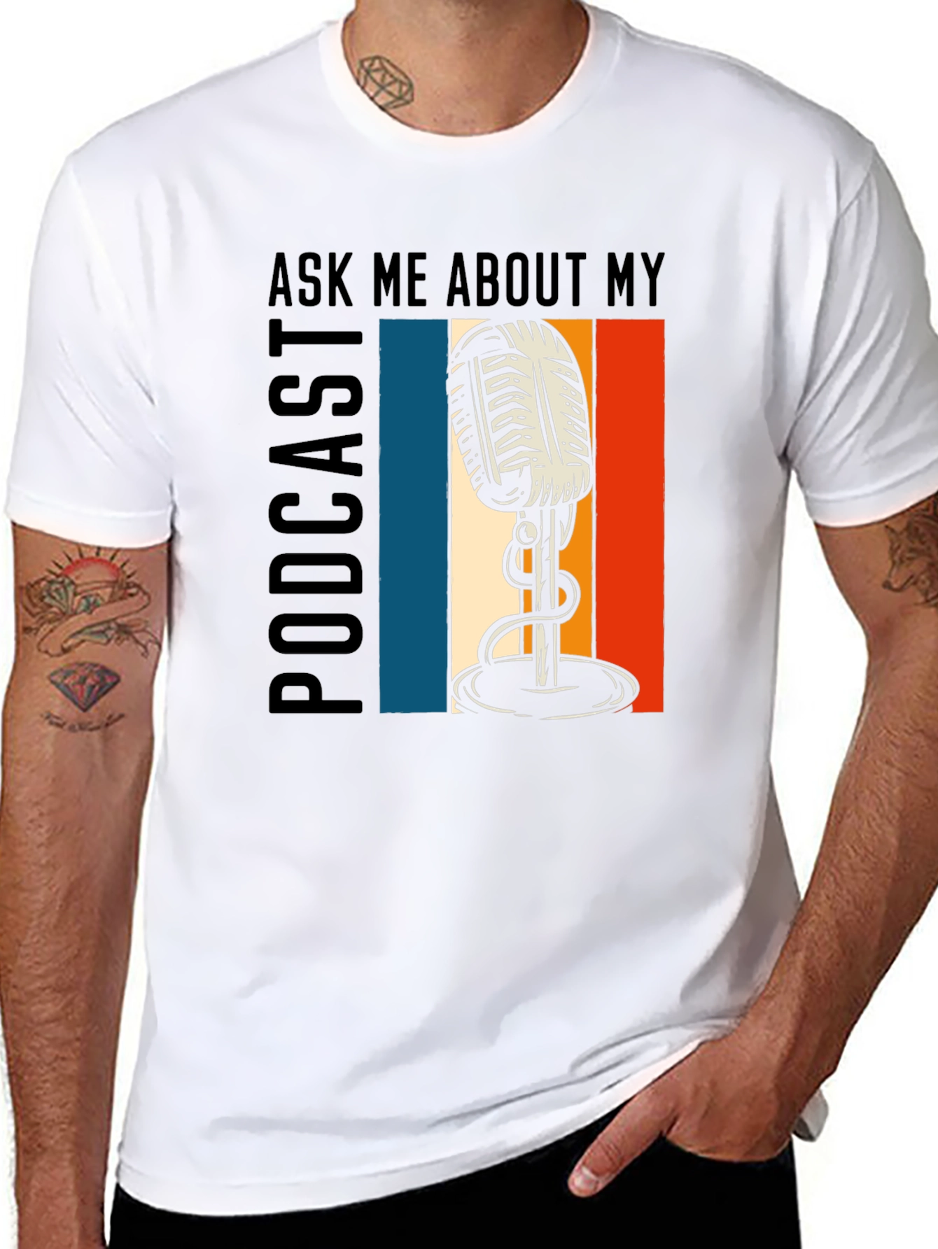 Ask Me About My Podcast Graphic Tee