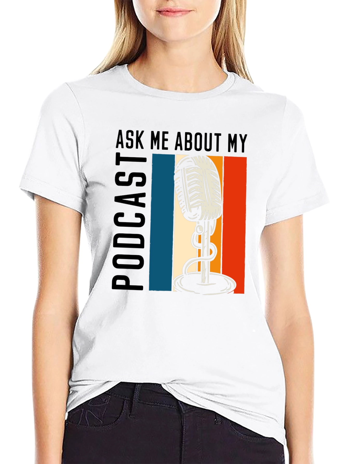 Ask Me About My Podcast Graphic Tee
