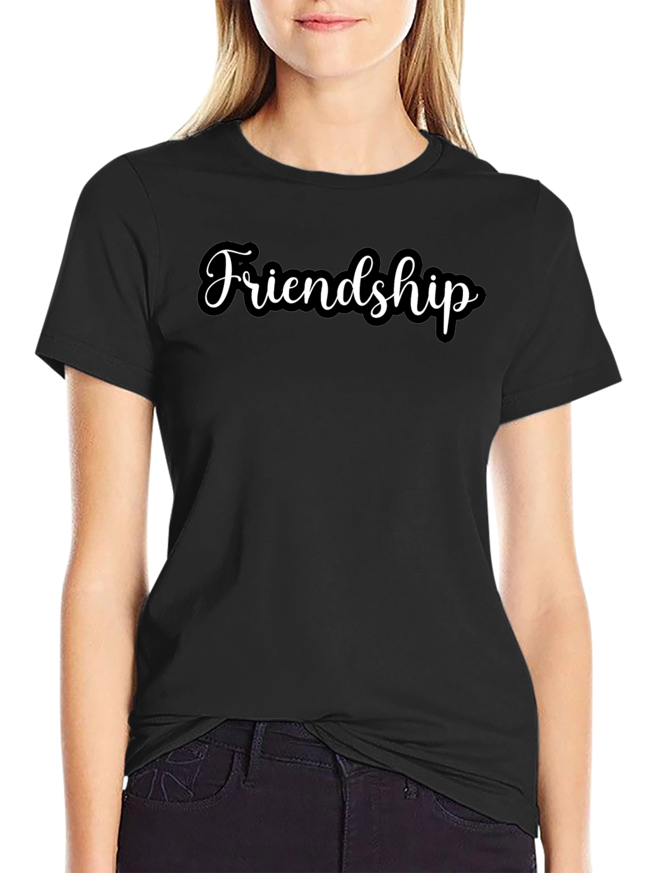 Friendship T-Shirt: Classic Black Tee