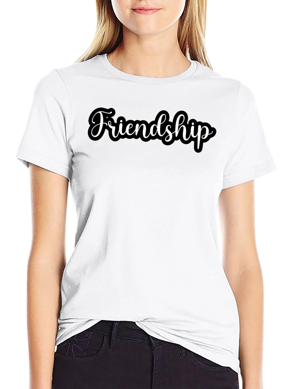 Friendship T-Shirt: Classic Black Tee