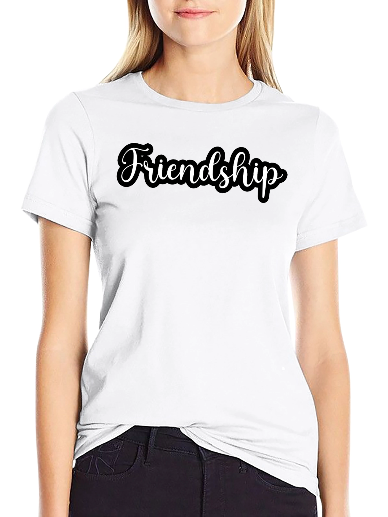 Friendship T-Shirt: Classic Black Tee
