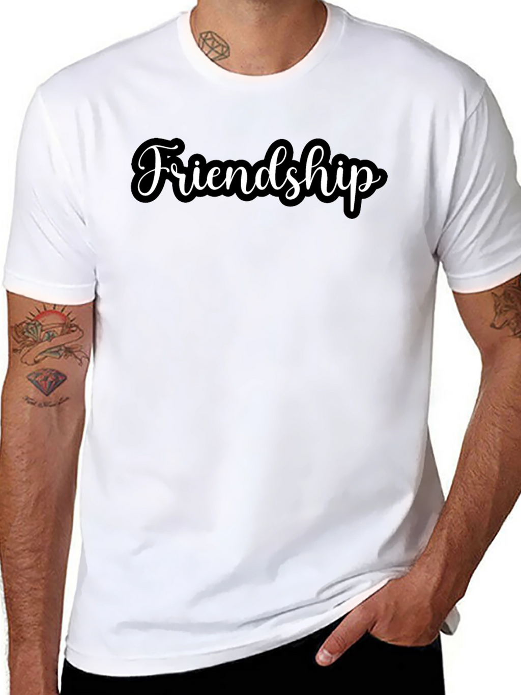 Friendship T-Shirt: Classic Black Tee