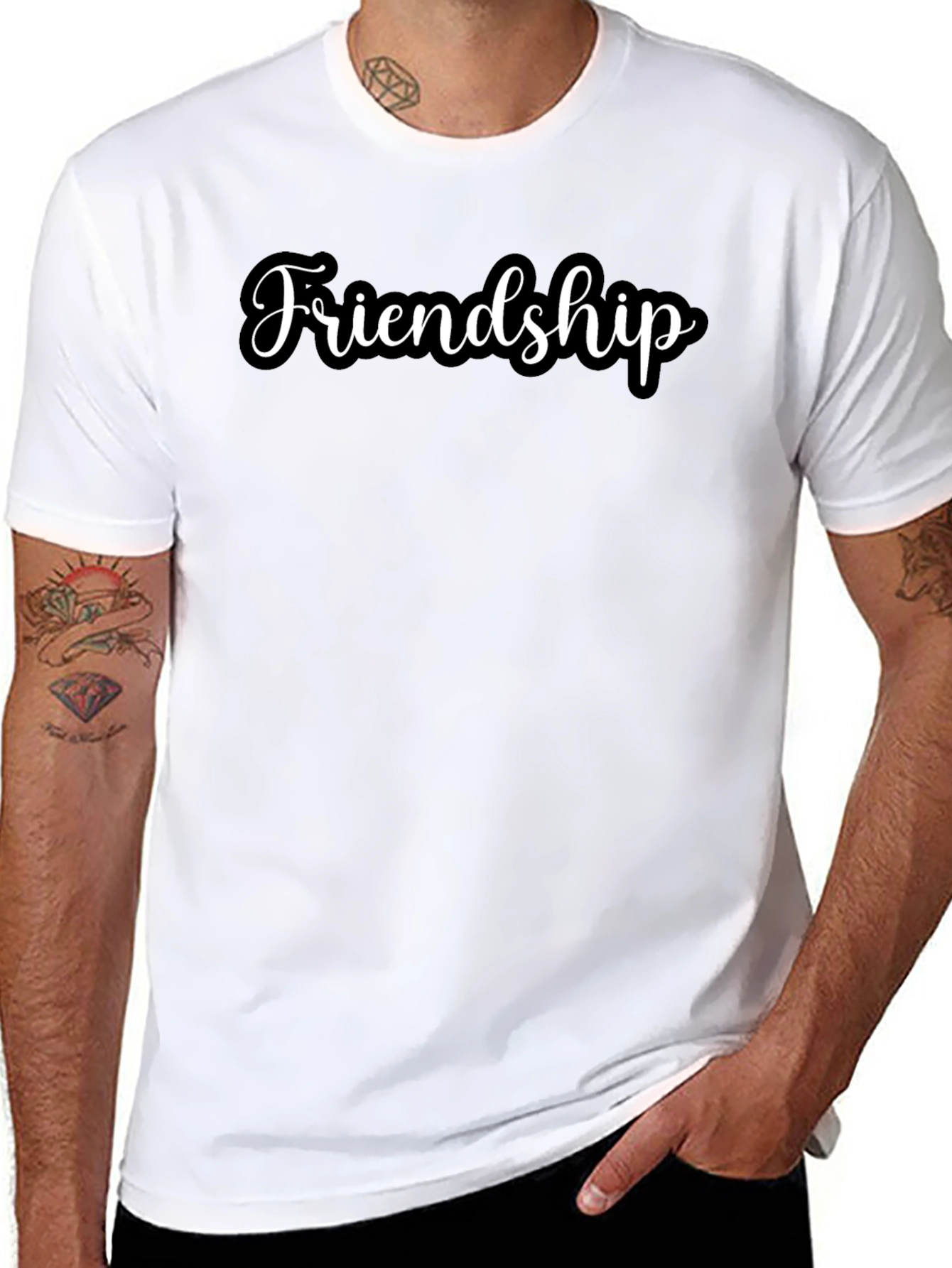 Friendship T-Shirt: Classic Black Tee