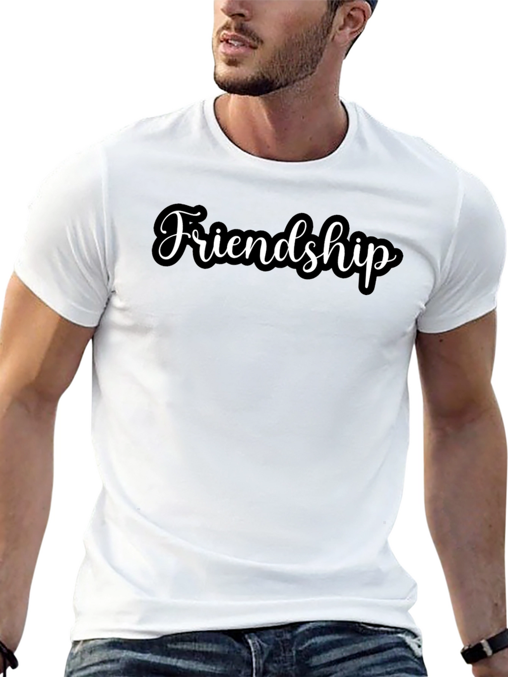 Friendship T-Shirt: Classic Black Tee