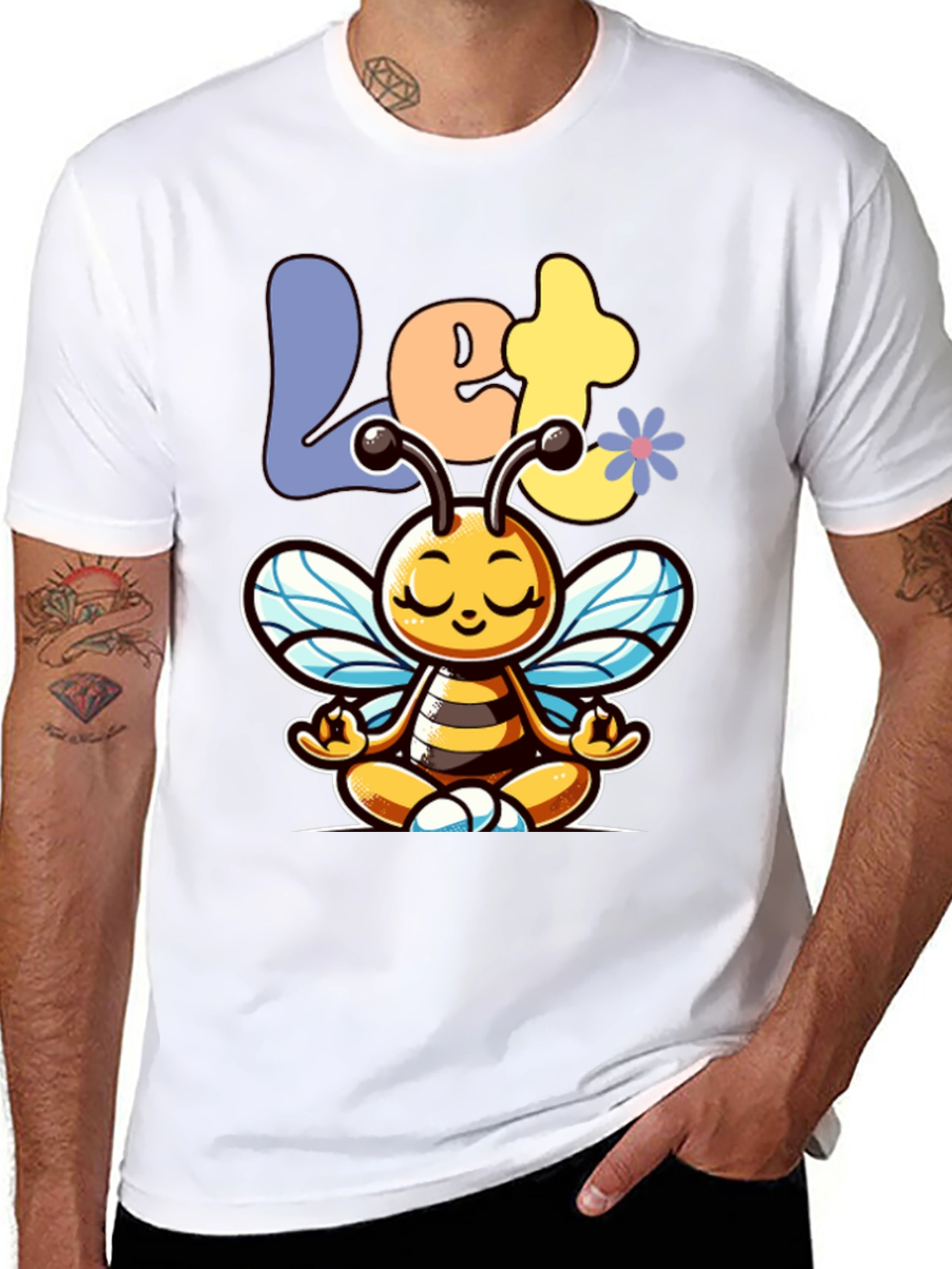 Let it Bee Zen Meditation T-Shirt