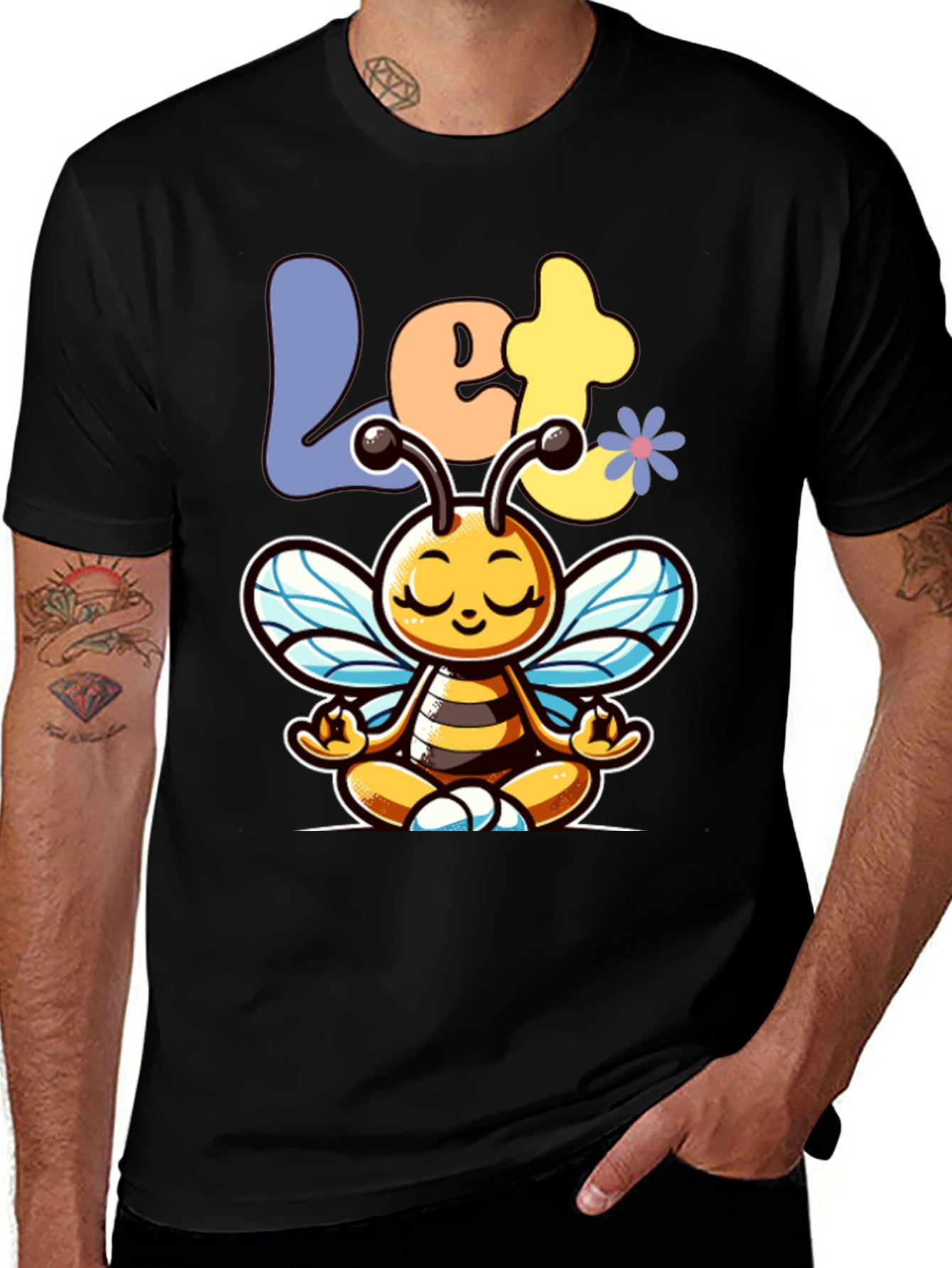 Let it Bee Zen Meditation T-Shirt