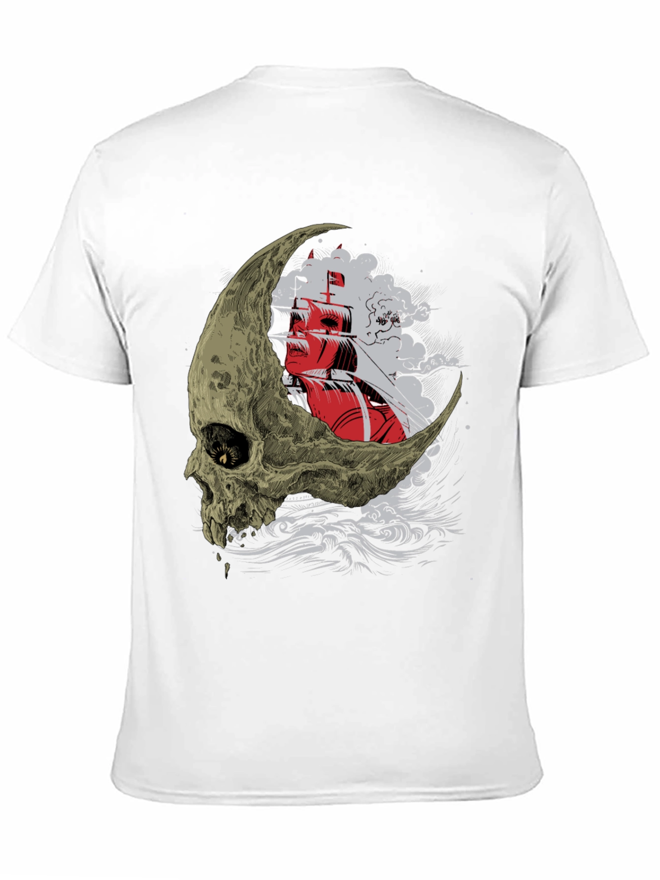 Skull Moon Ship T-Shirt