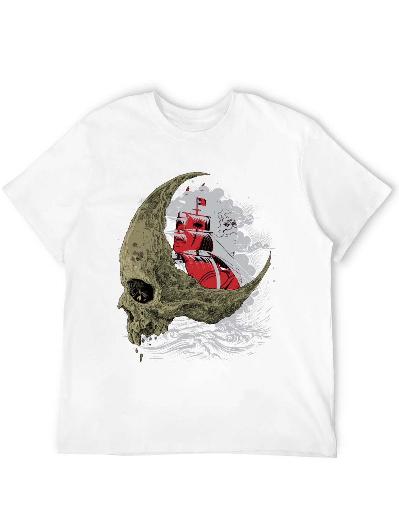 Skull Moon Ship T-Shirt