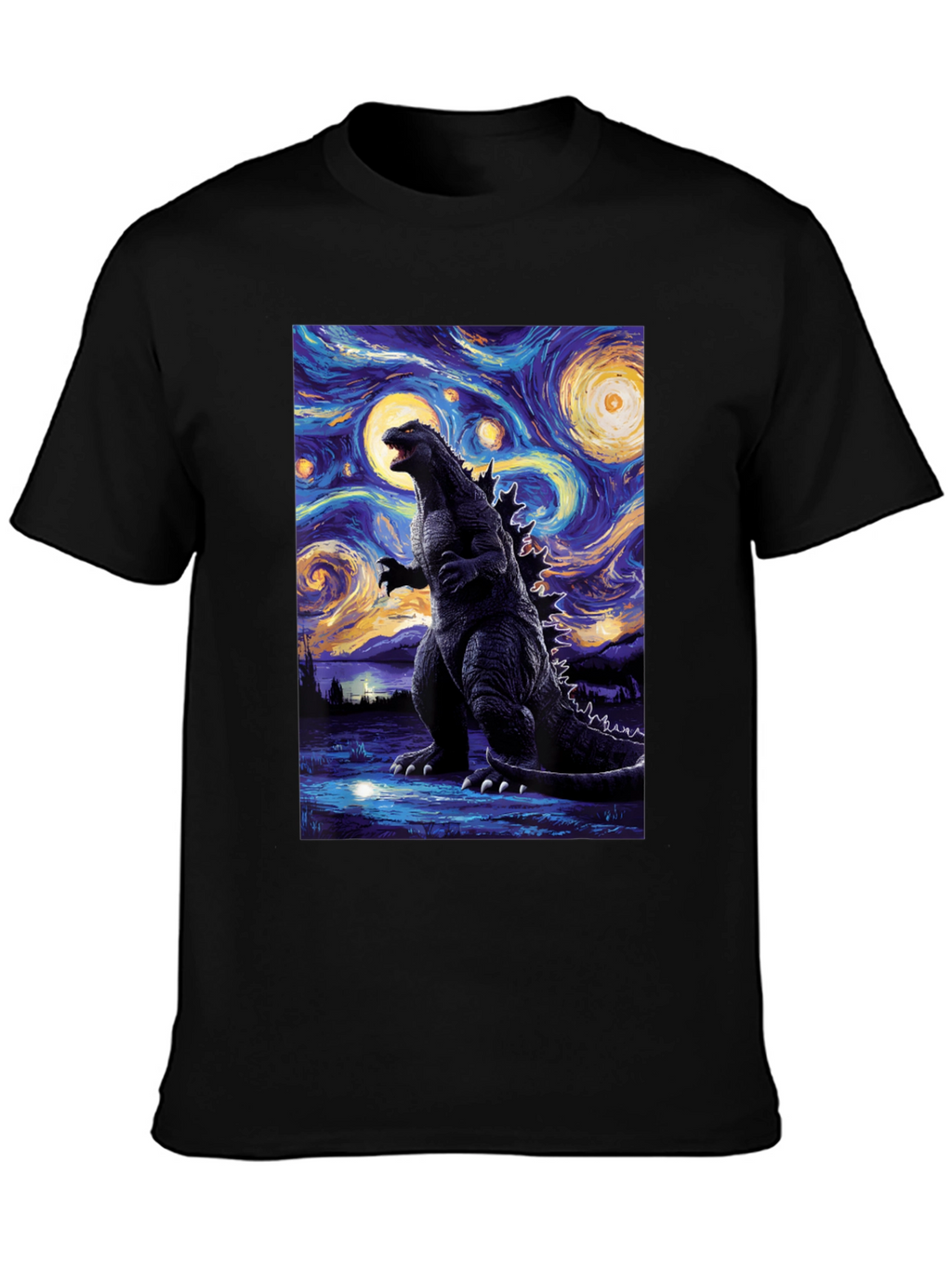 Godzilla Starry Night T-Shirt