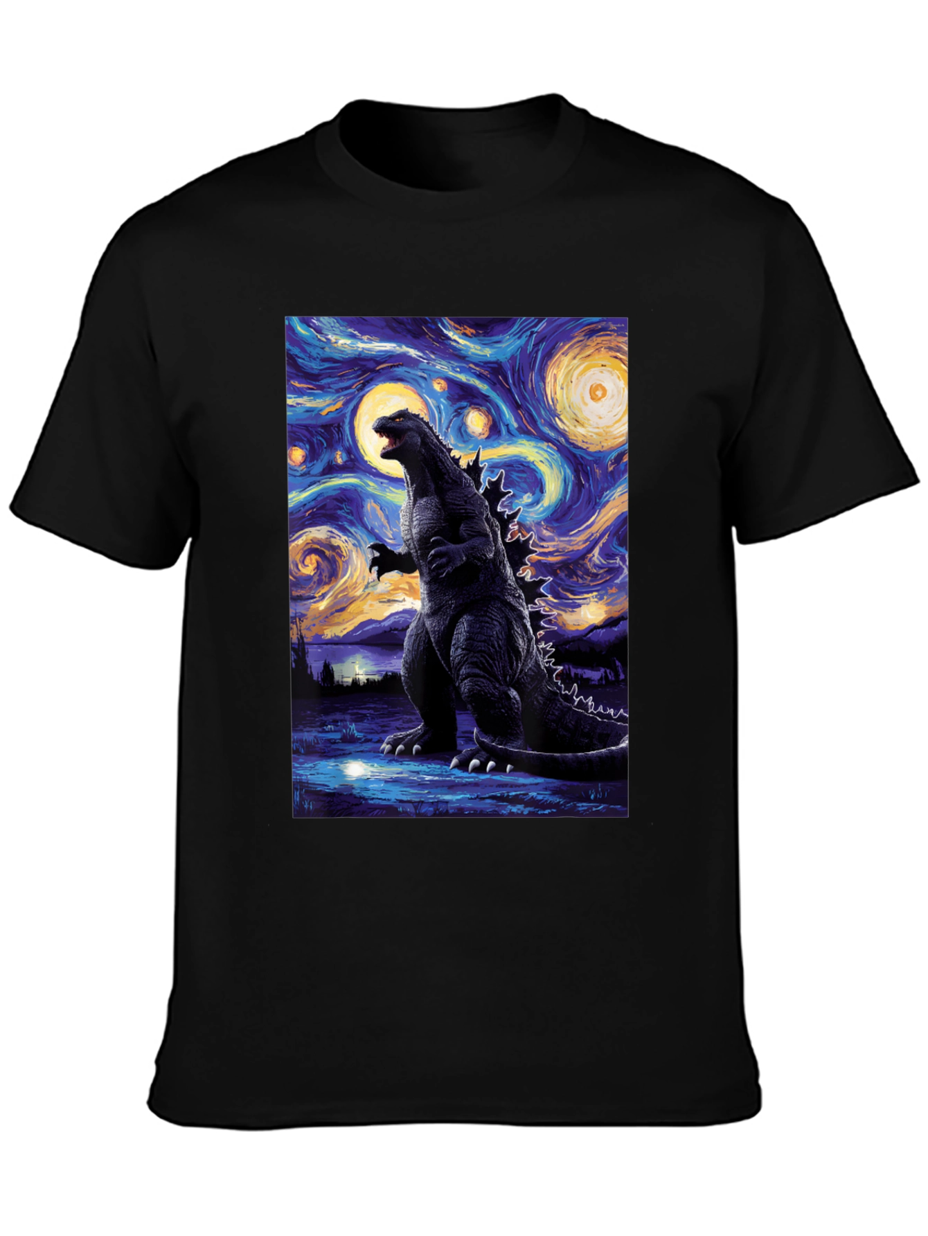 Godzilla Starry Night T-Shirt