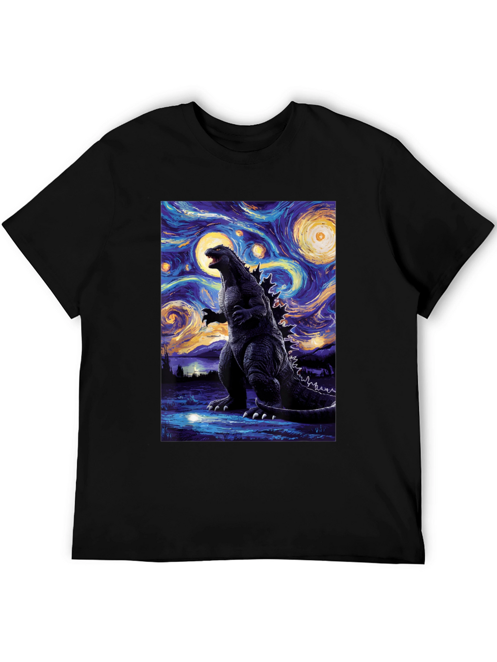 Godzilla Starry Night T-Shirt