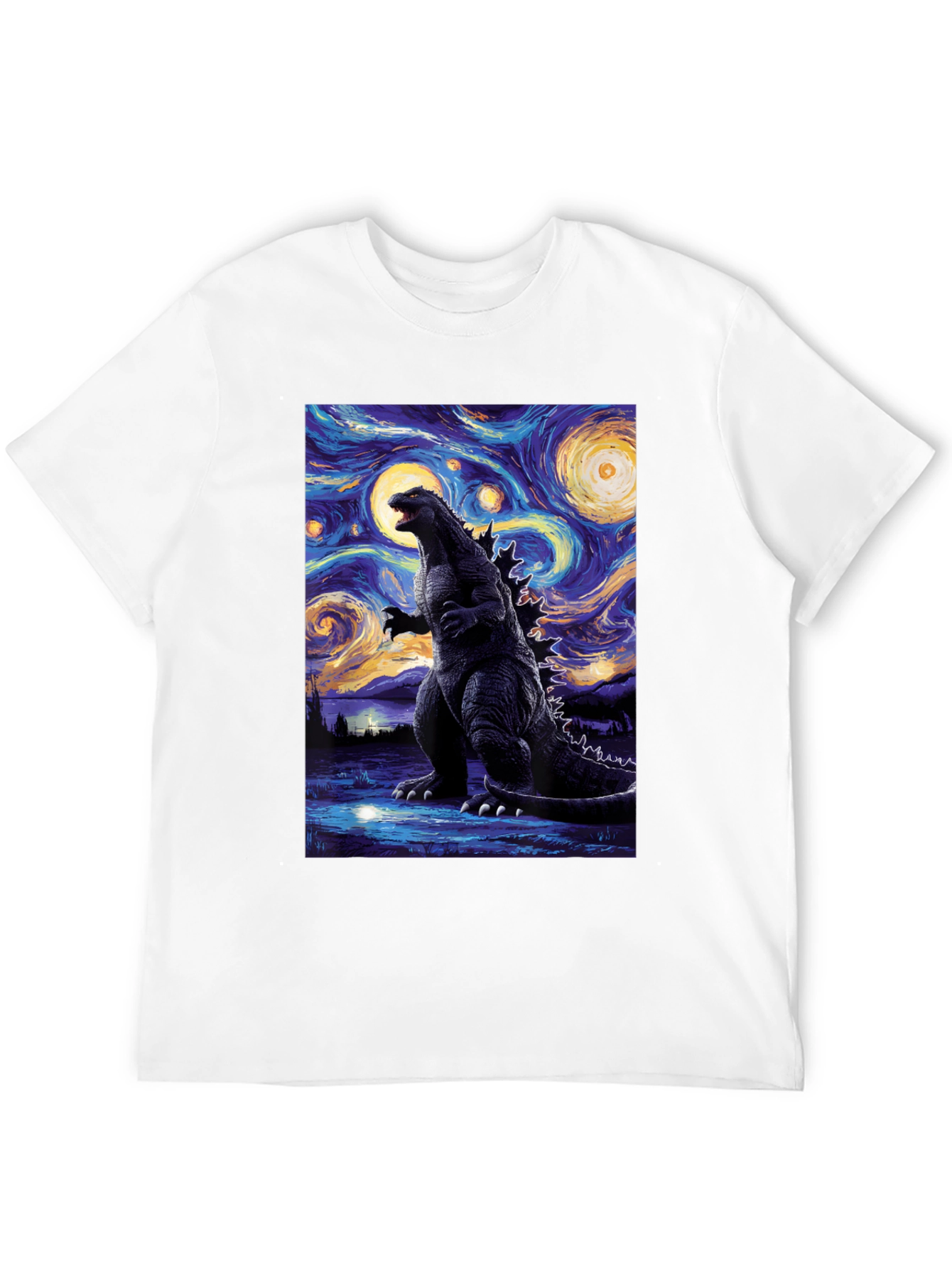 Godzilla Starry Night T-Shirt