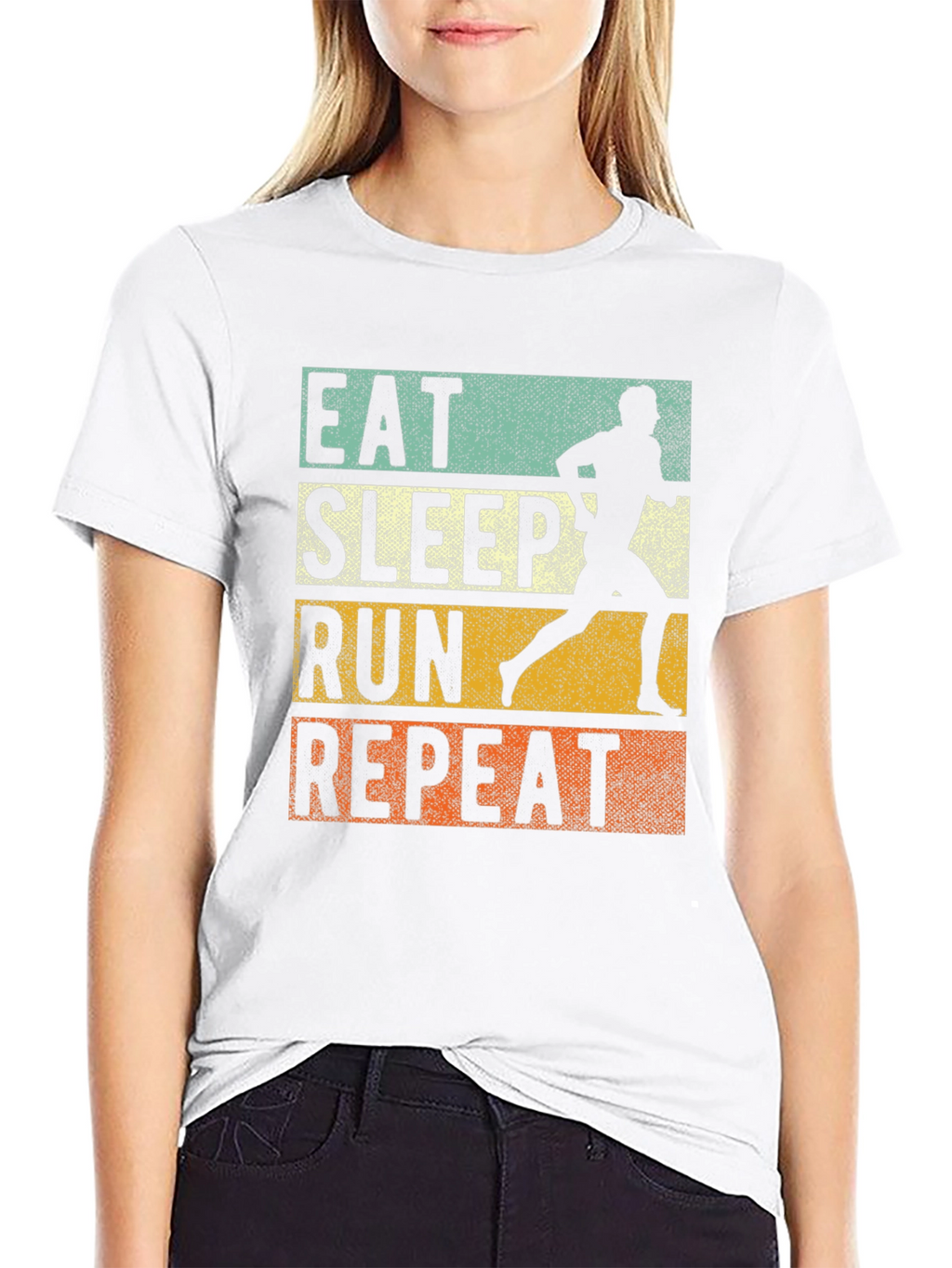 Eat Sleep Run Repeat Graphic Tee