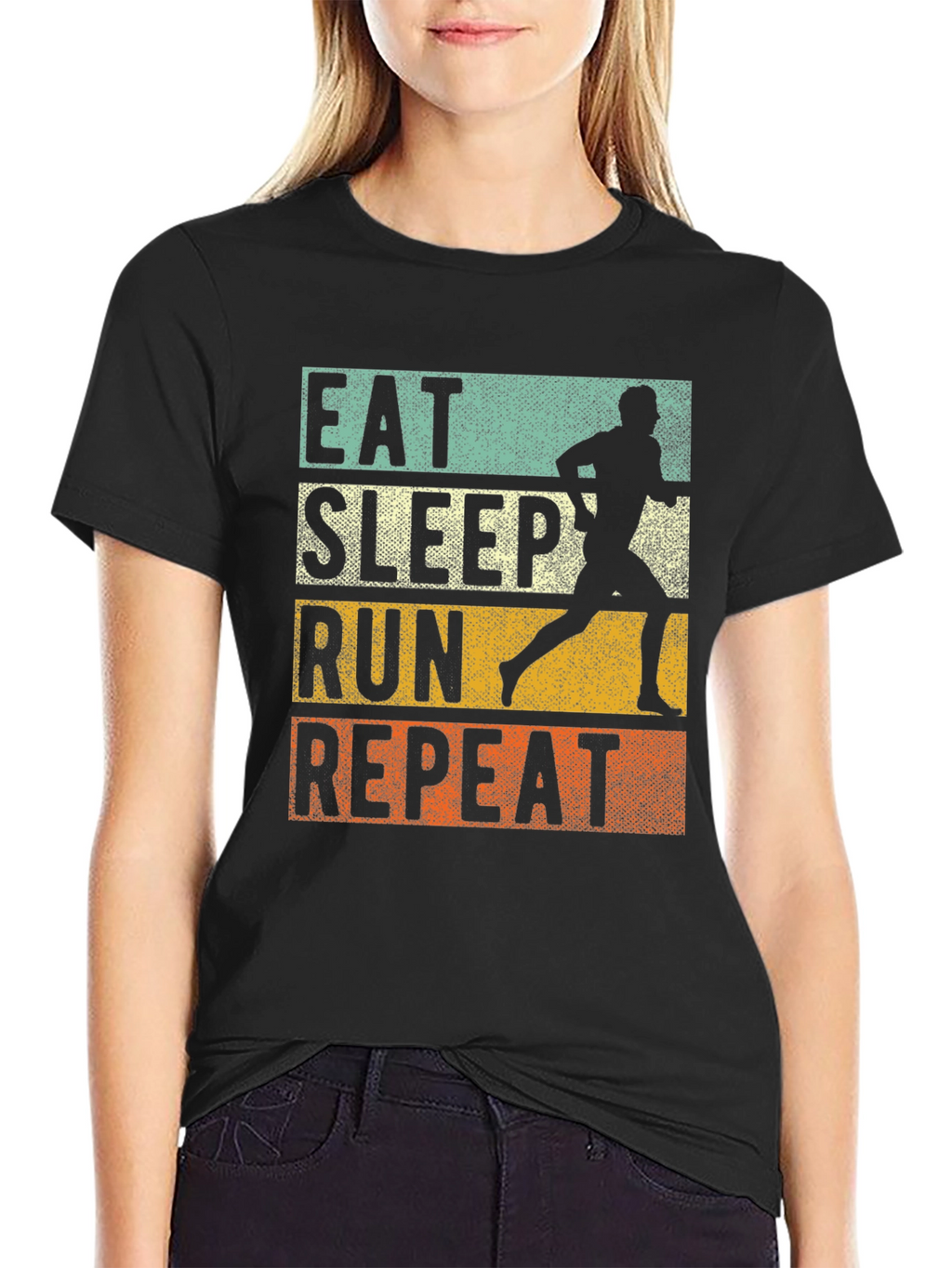 Eat Sleep Run Repeat Graphic Tee