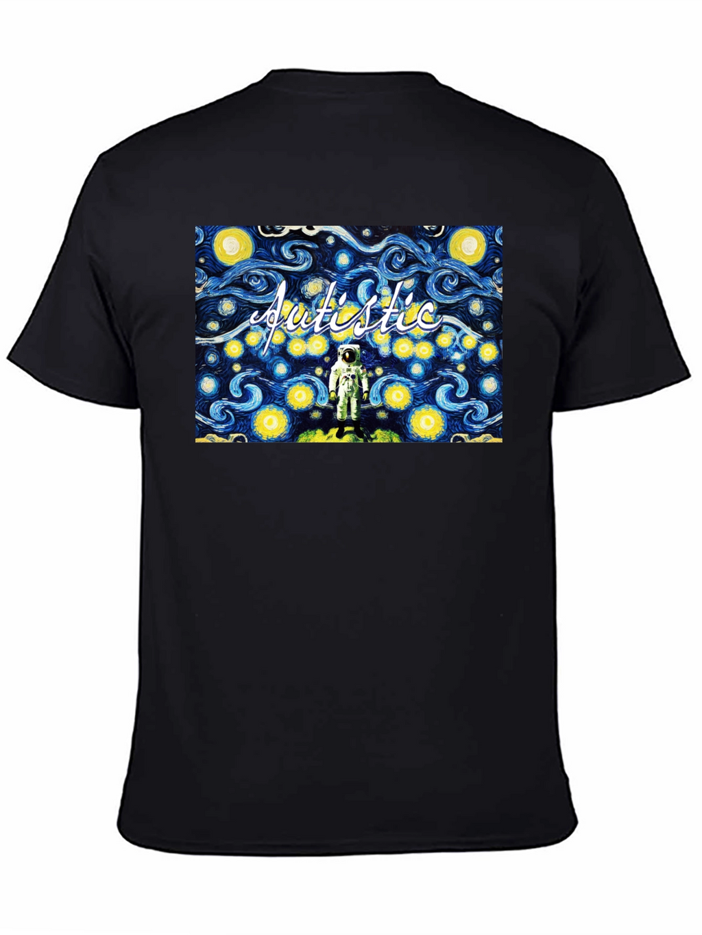 Autistic Astronaut Starry Night T-Shirt