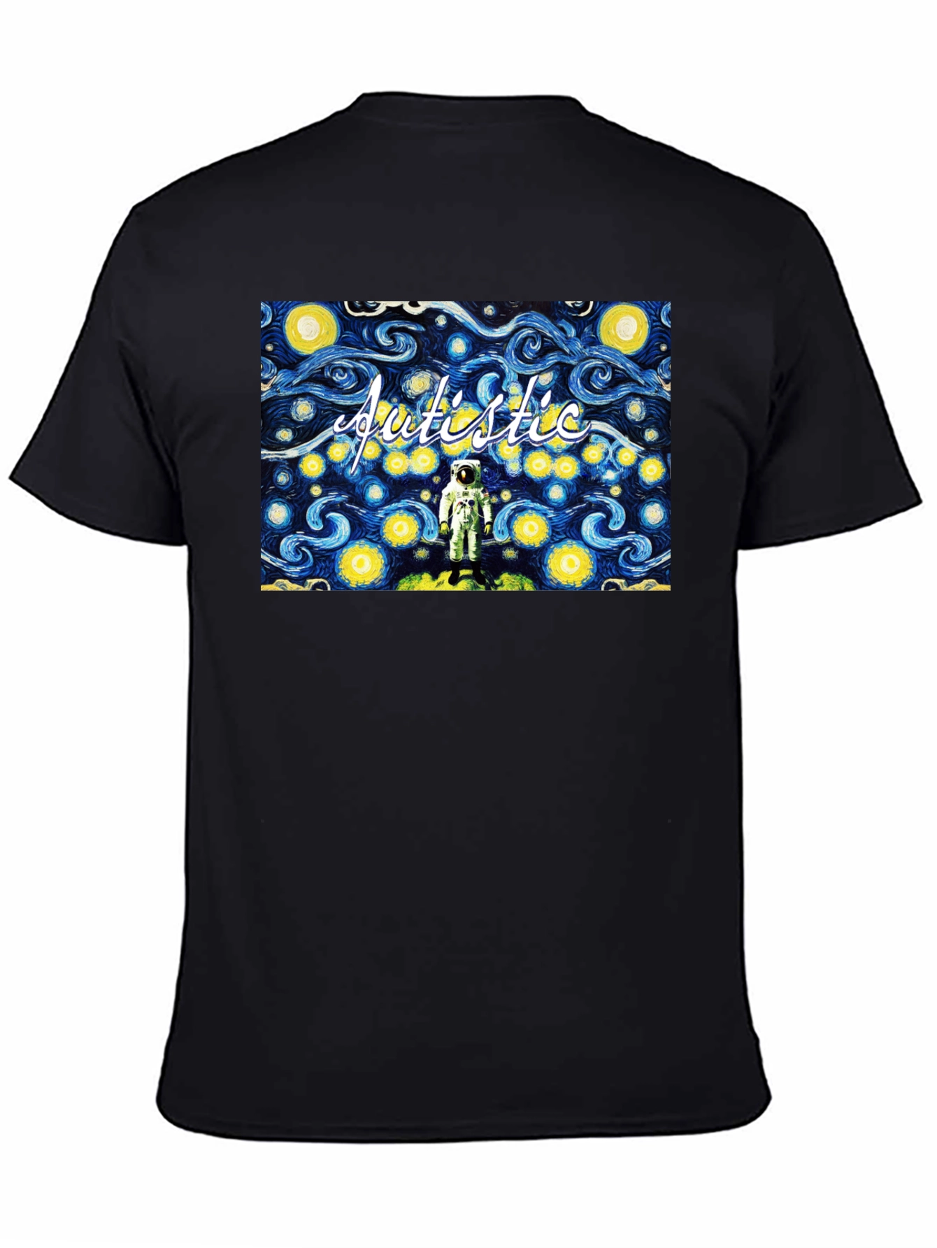 Autistic Astronaut Starry Night T-Shirt