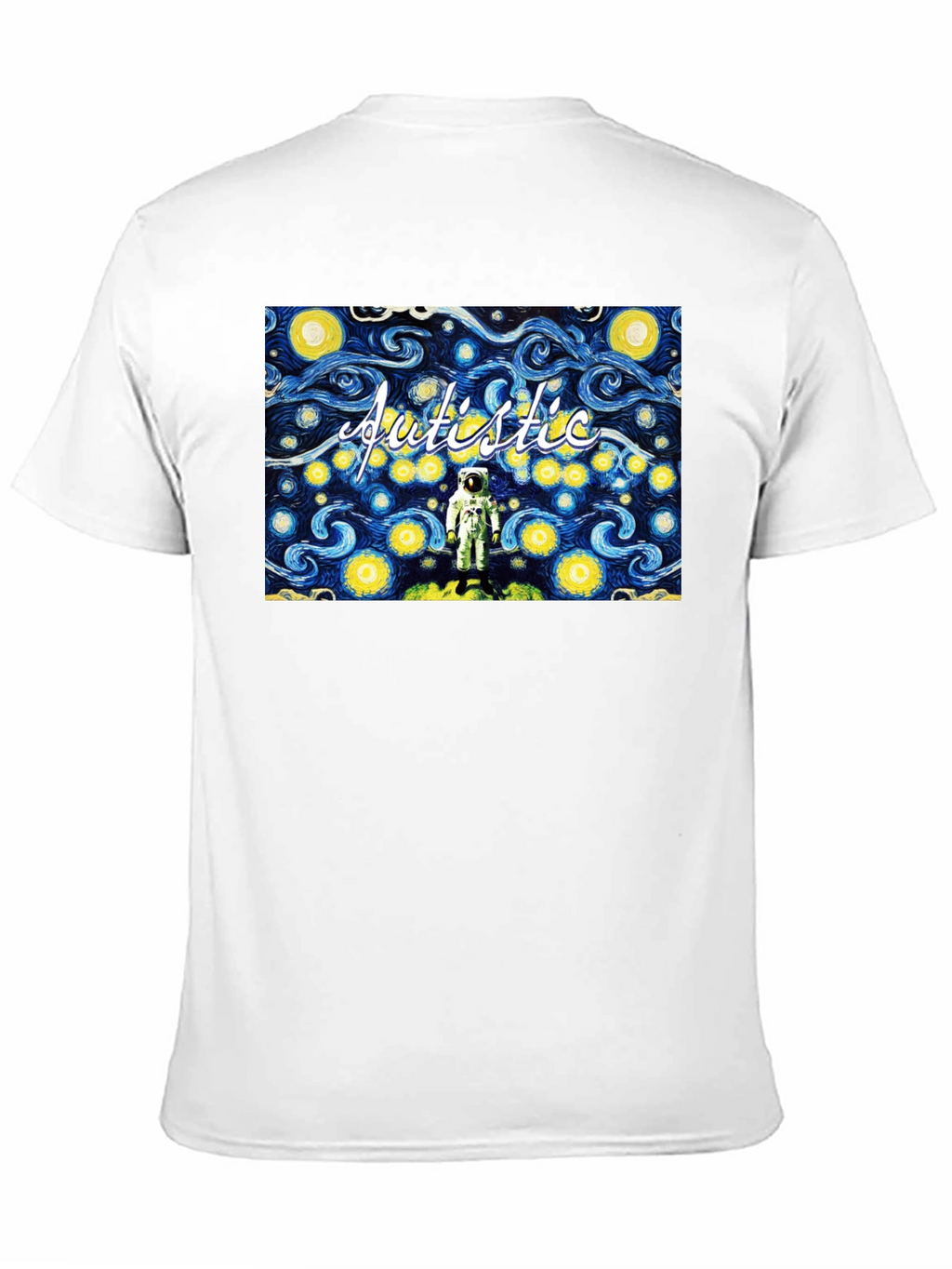 Autistic Astronaut Starry Night T-Shirt
